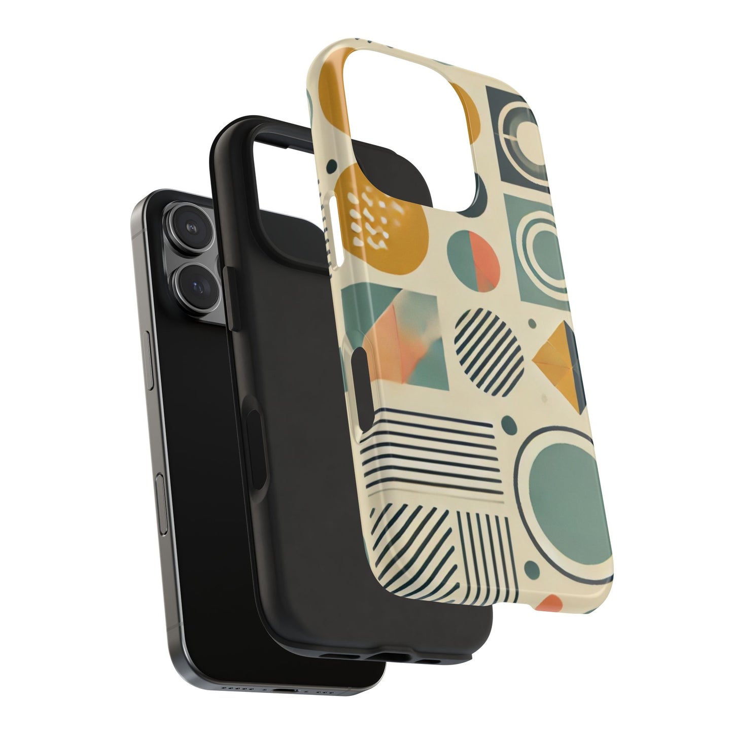 🔵 Geometric Pattern Phone Case | Stylish & Durable iPhone Cover 📱