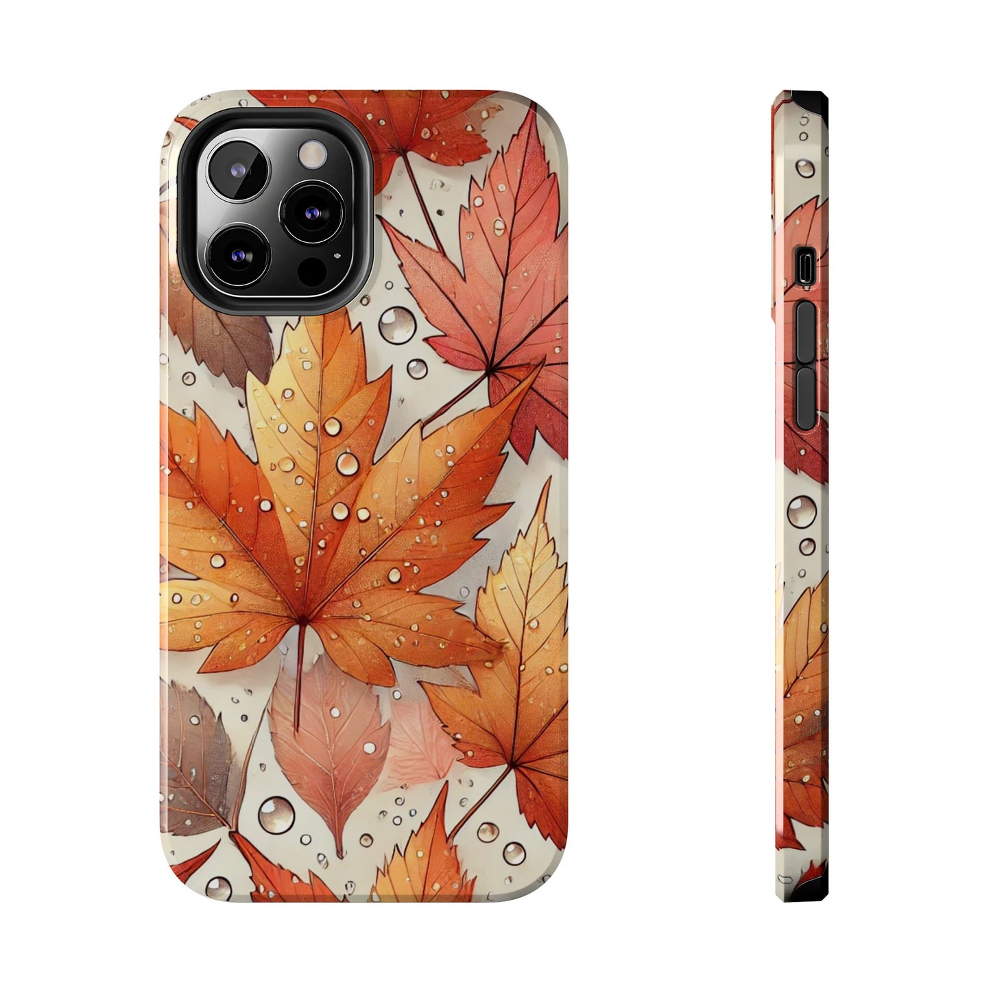 Autumn Leaves iPhone Case 🍁 | Fall-Inspired Design, Shockproof Protection for iPhone 16 to 12 Pro Max 📱