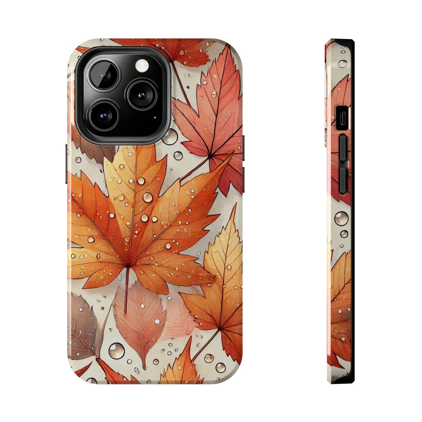 Autumn Leaves iPhone Case 🍁 | Fall-Inspired Design, Shockproof Protection for iPhone 16 to 12 Pro Max 📱