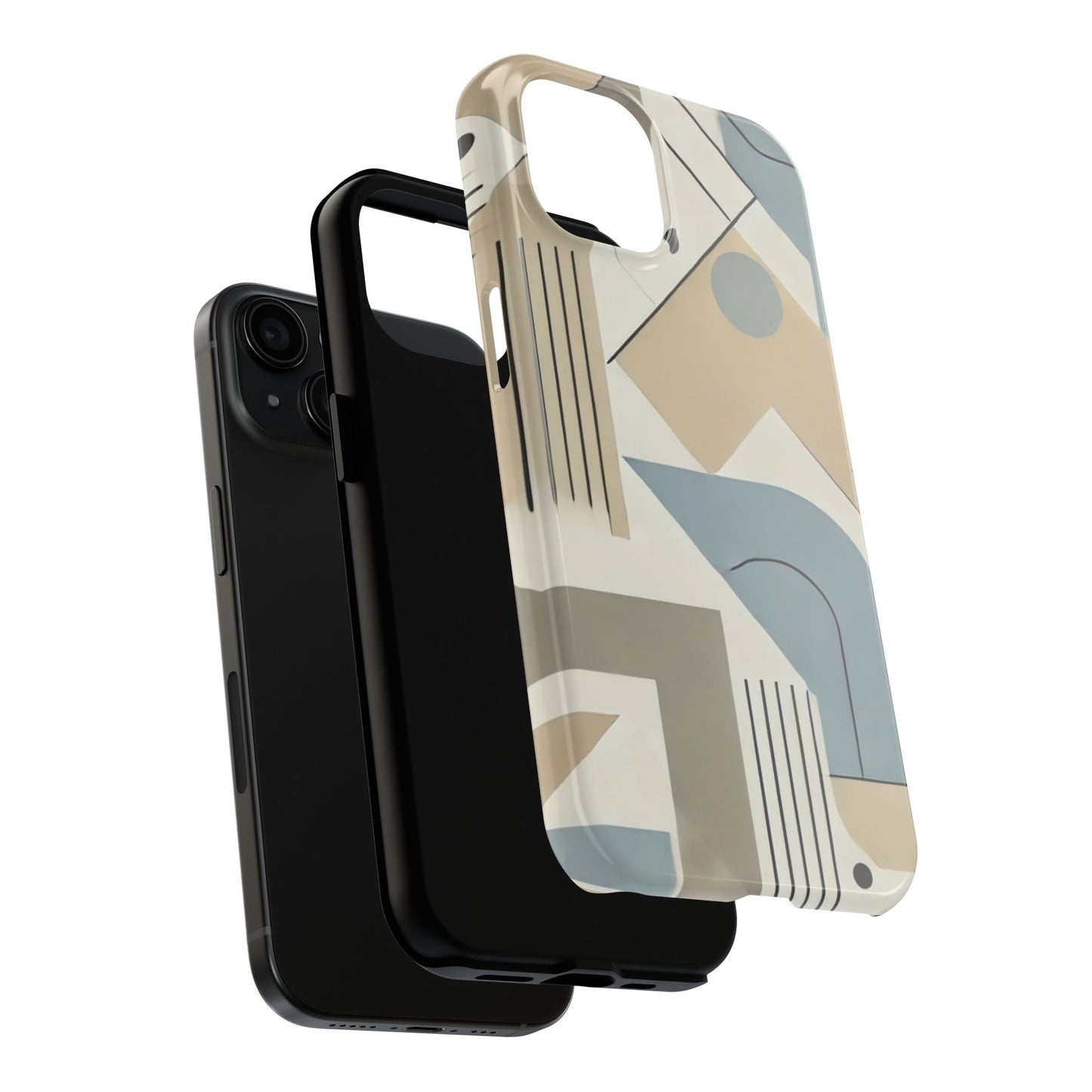 🎨 Modern Abstract Geometry Phone Case | Sleek & Durable iPhone Cover 📱