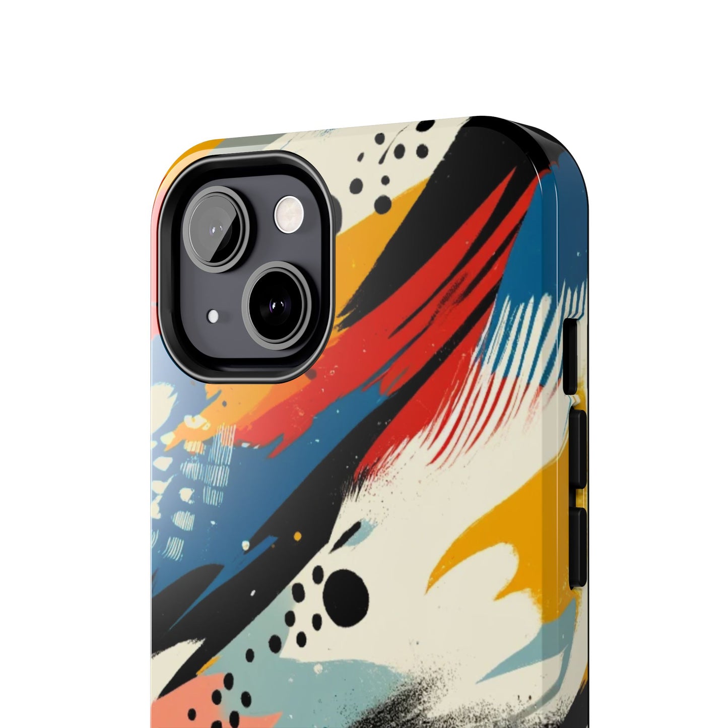 🎨 Vibrant Abstract Brushstroke Phone Case | Bold & Durable iPhone Cover 📱