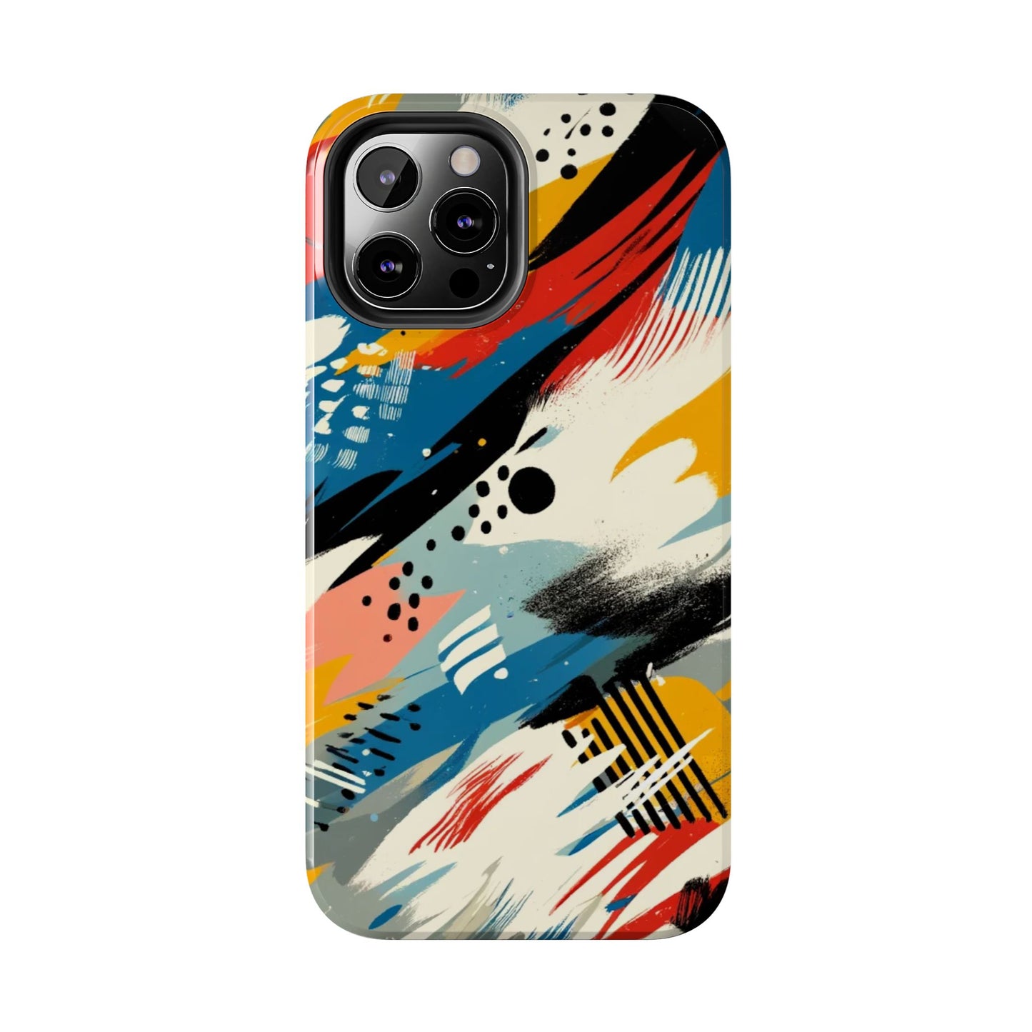 🎨 Vibrant Abstract Brushstroke Phone Case | Bold & Durable iPhone Cover 📱