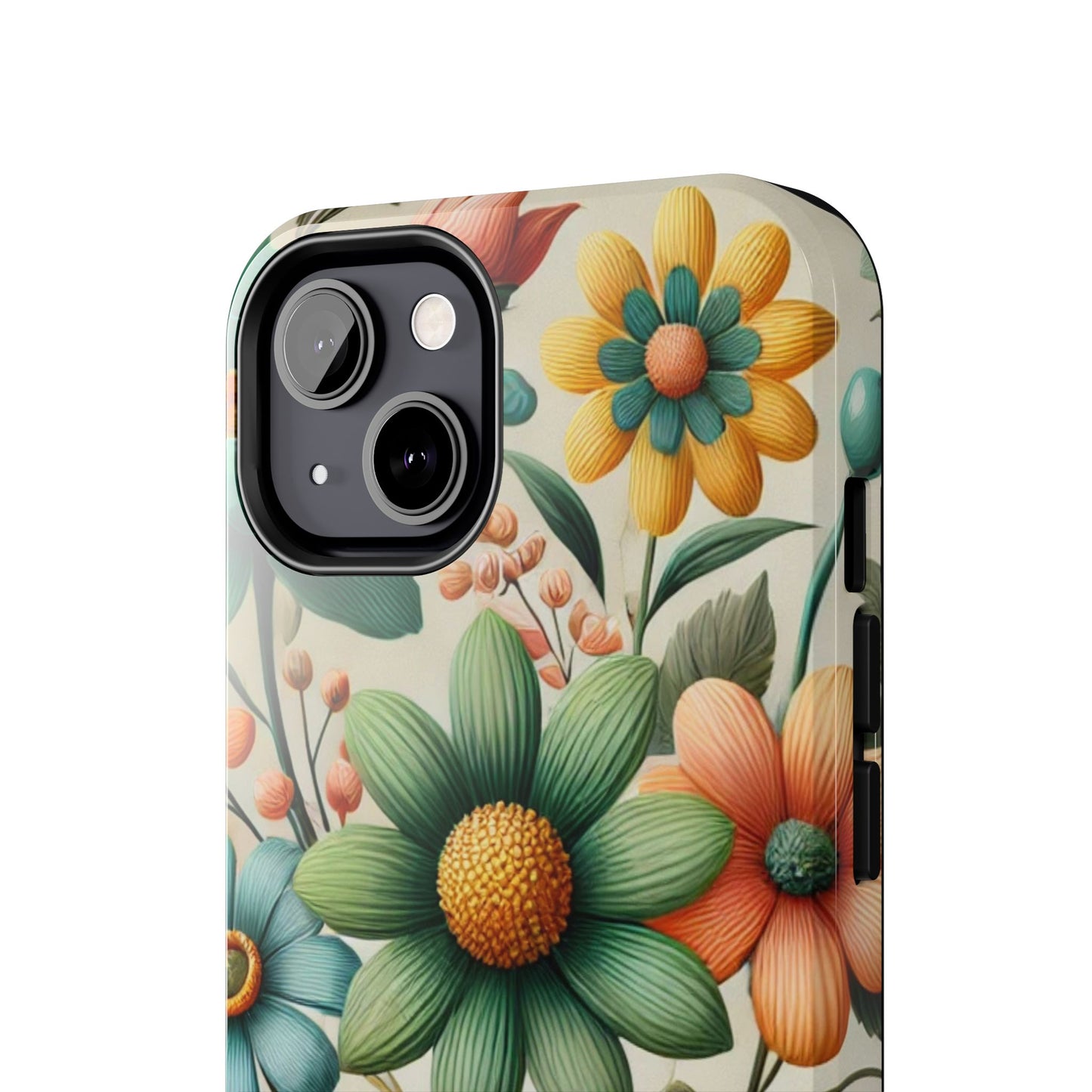 Floral iPhone Case 🌸 | Elegant Glossy Finish, Shockproof Protection for iPhone 16 to 12 Pro Max 📱