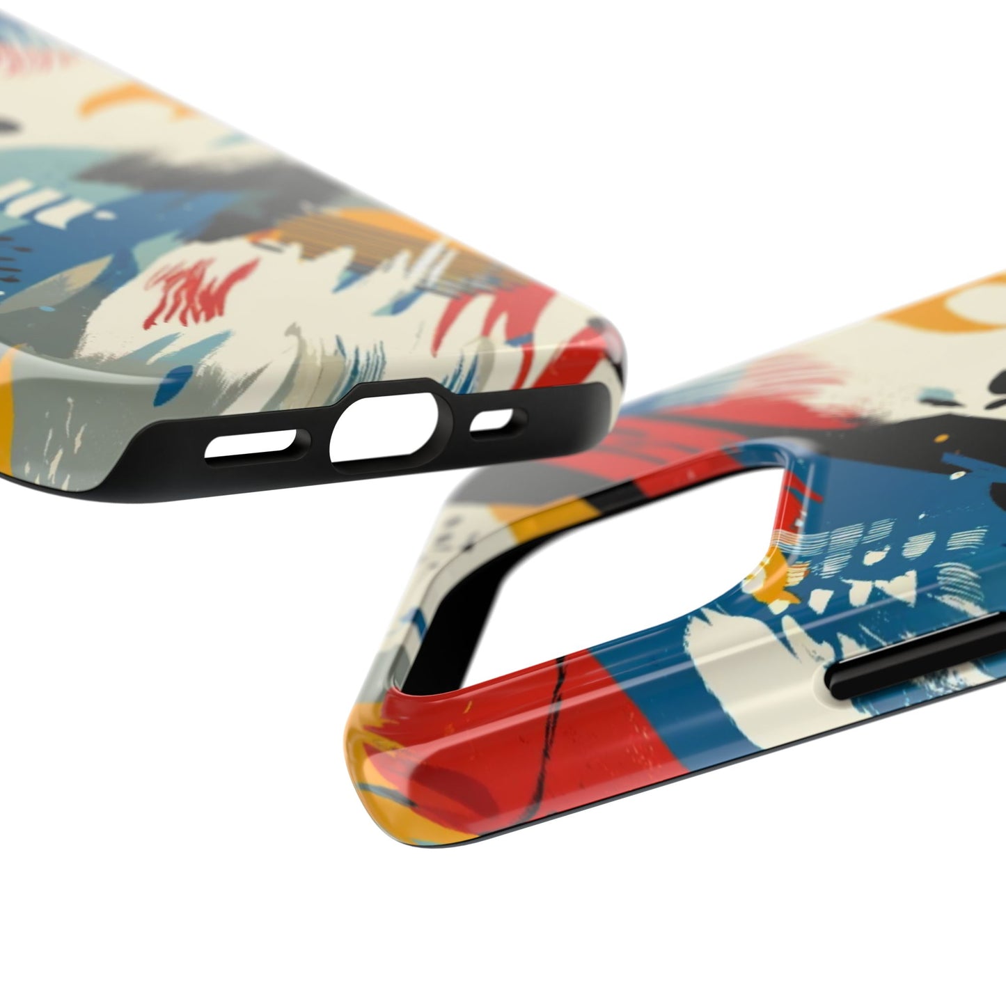 🎨 Vibrant Abstract Brushstroke Phone Case | Bold & Durable iPhone Cover 📱