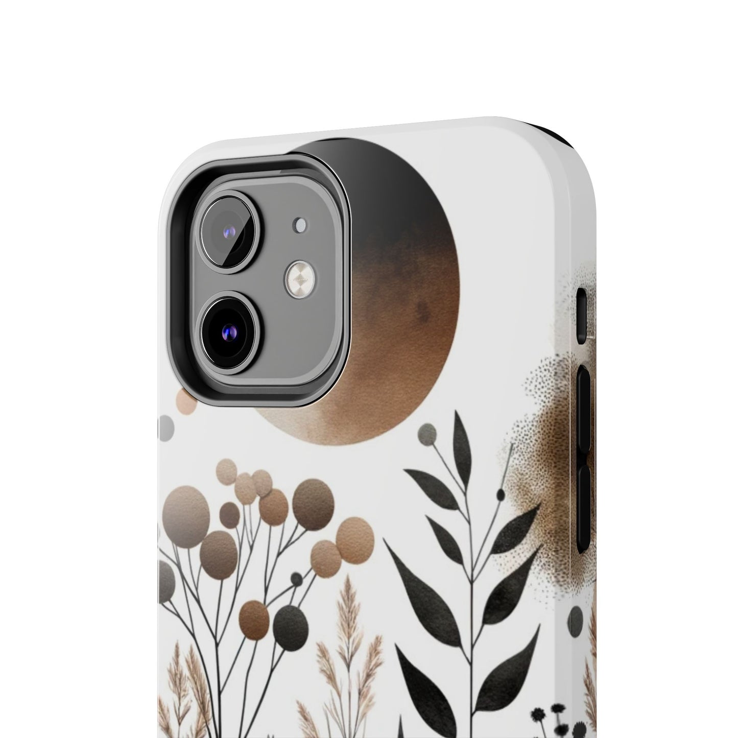 Nature-Inspired iPhone Case 🌿 | Minimalist Watercolor Design, Shockproof Protection for iPhone 16 to 12 Pro Max 📱