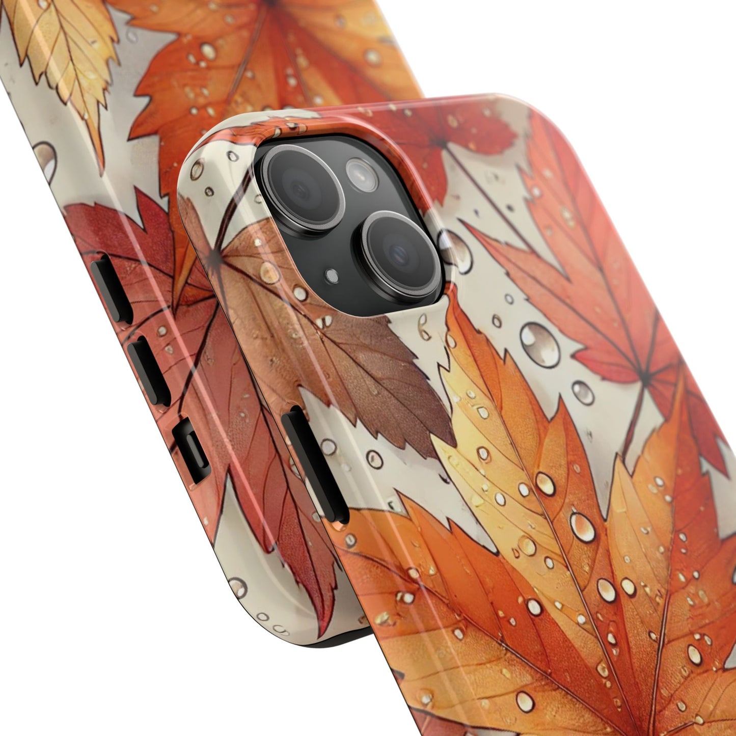 Autumn Leaves iPhone Case 🍁 | Fall-Inspired Design, Shockproof Protection for iPhone 16 to 12 Pro Max 📱