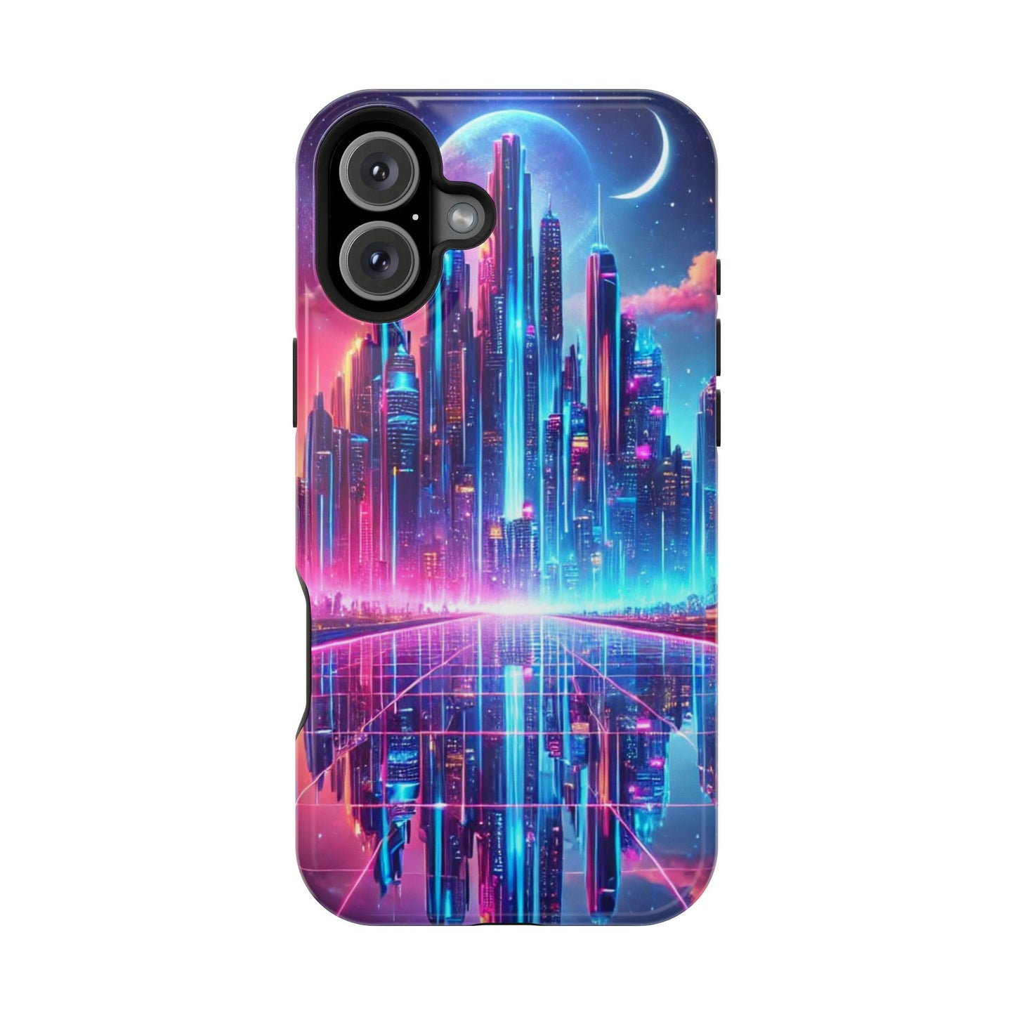 🔥 Neon Cyberpunk Phone Case 🌌 | MagSafe® Ready 📱 iPhone 16 to 13!