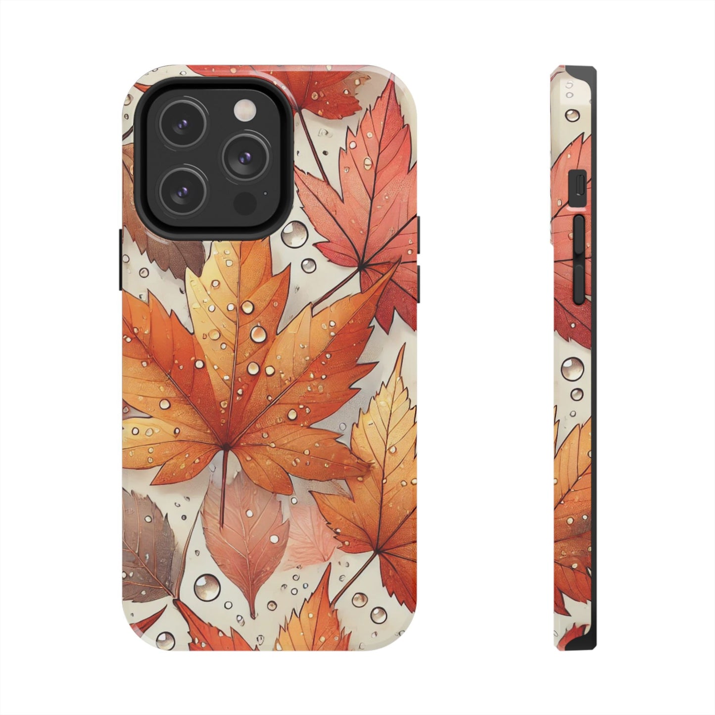 Autumn Leaves iPhone Case 🍁 | Fall-Inspired Design, Shockproof Protection for iPhone 16 to 12 Pro Max 📱