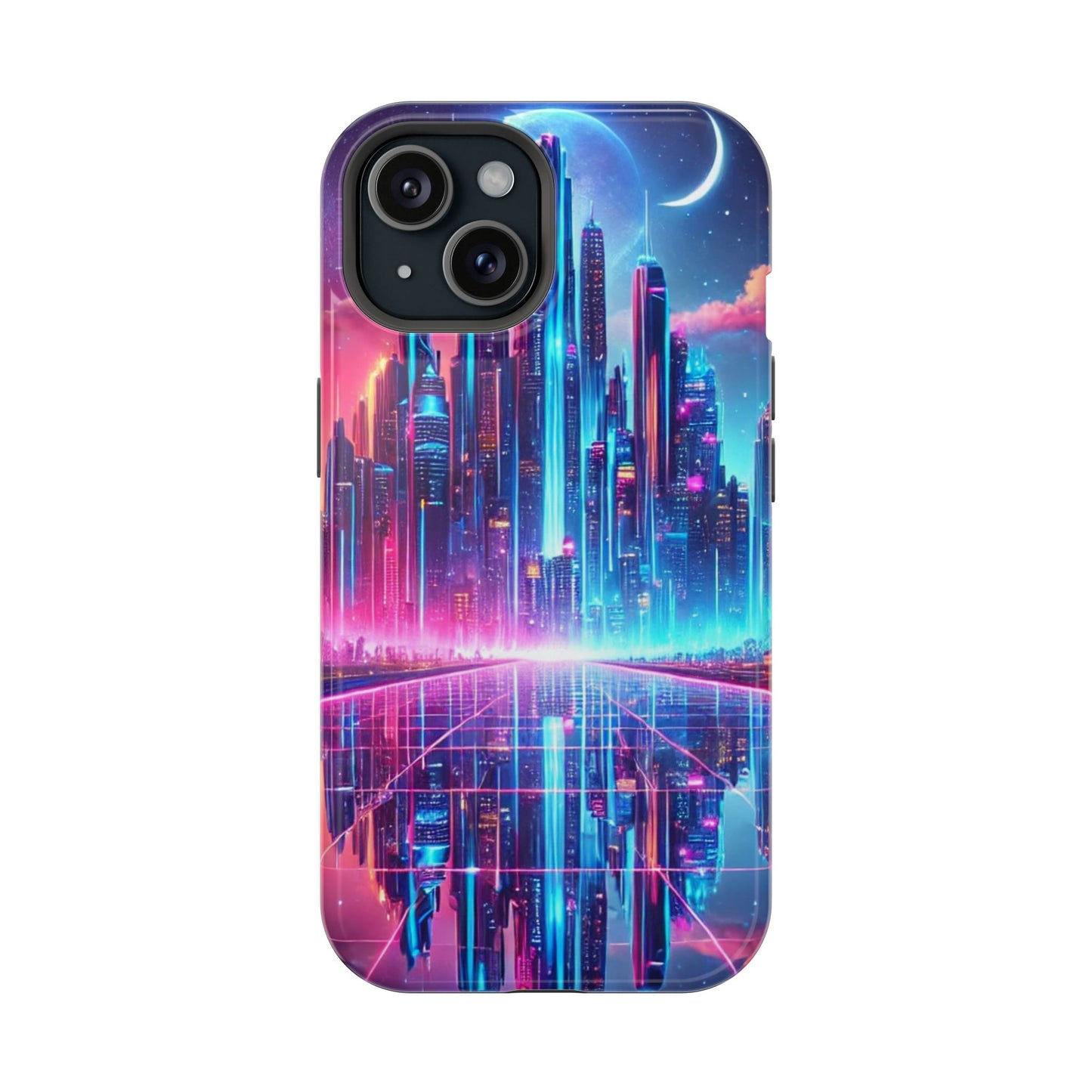 🔥 Neon Cyberpunk Phone Case 🌌 | MagSafe® Ready 📱 iPhone 16 to 13!