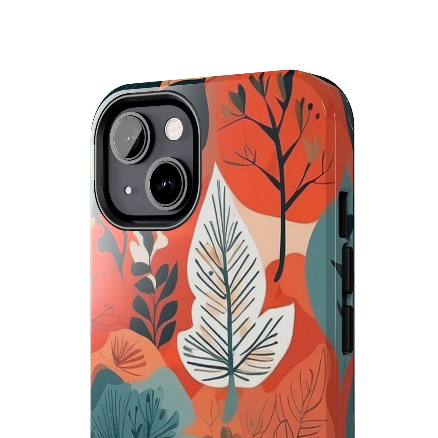 Autumn Leaf iPhone Case 🍁 | Warm Botanical Design, Shockproof Protection for iPhone 16 to 12 Pro Max 📱