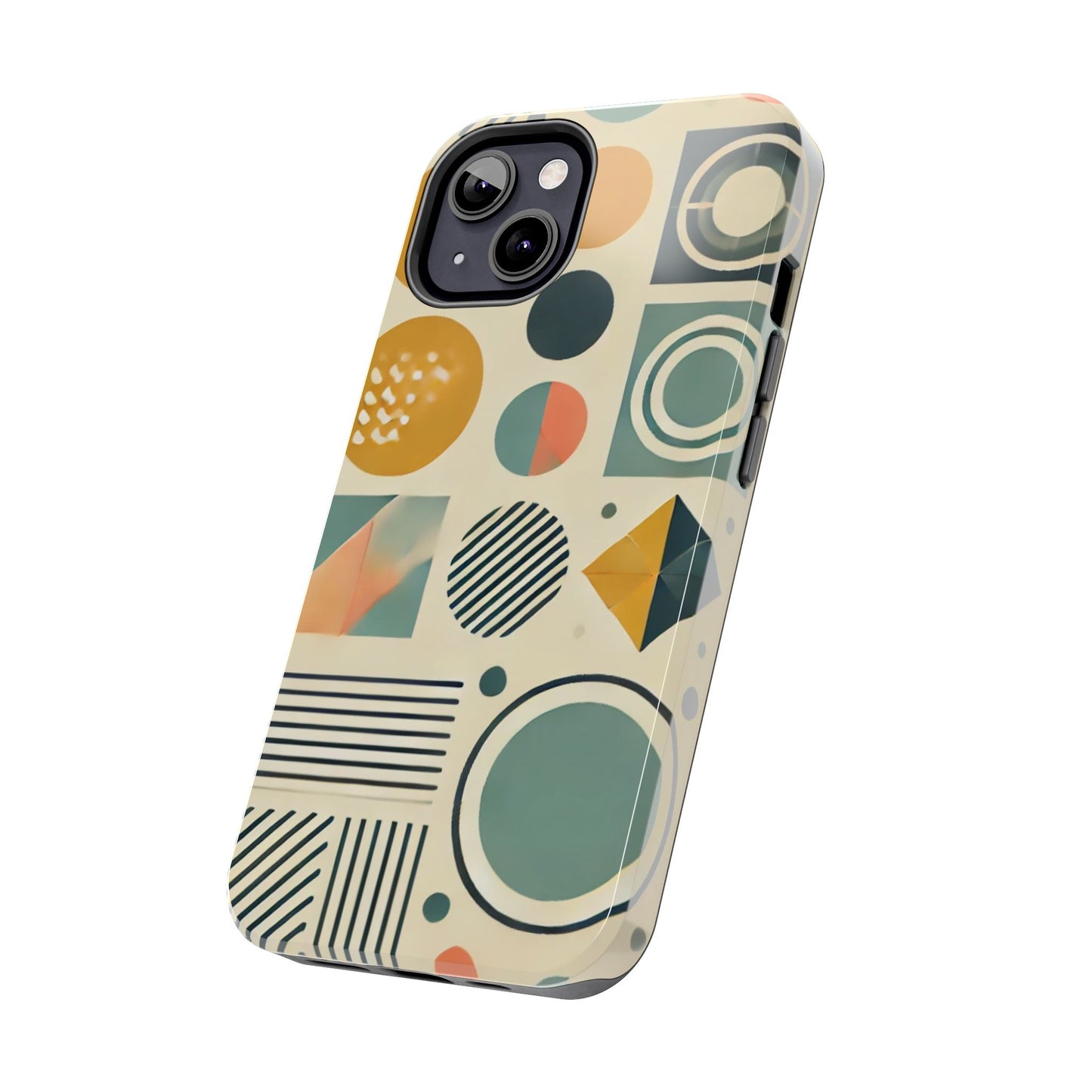 🔵 Geometric Pattern Phone Case | Stylish & Durable iPhone Cover 📱