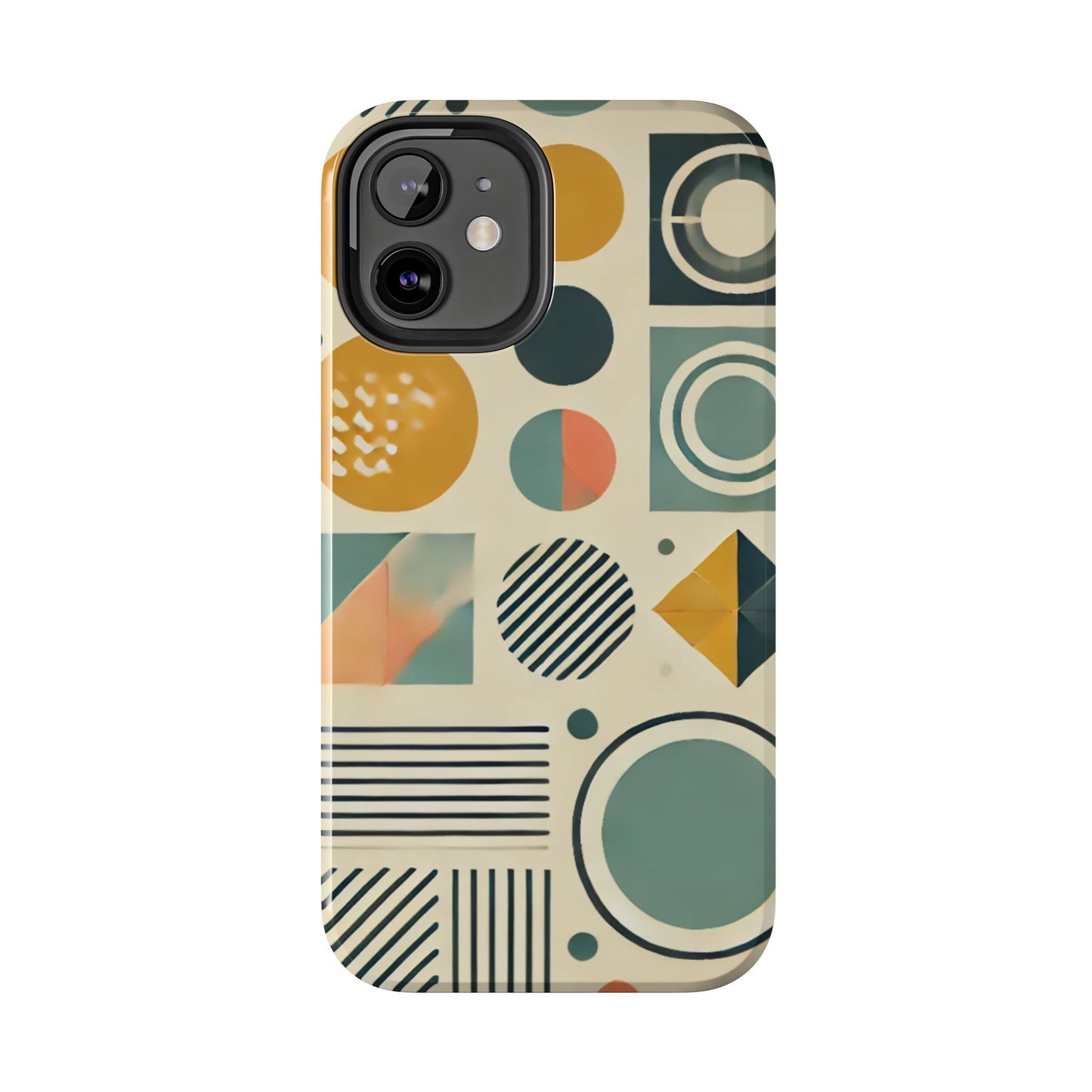 🔵 Geometric Pattern Phone Case | Stylish & Durable iPhone Cover 📱