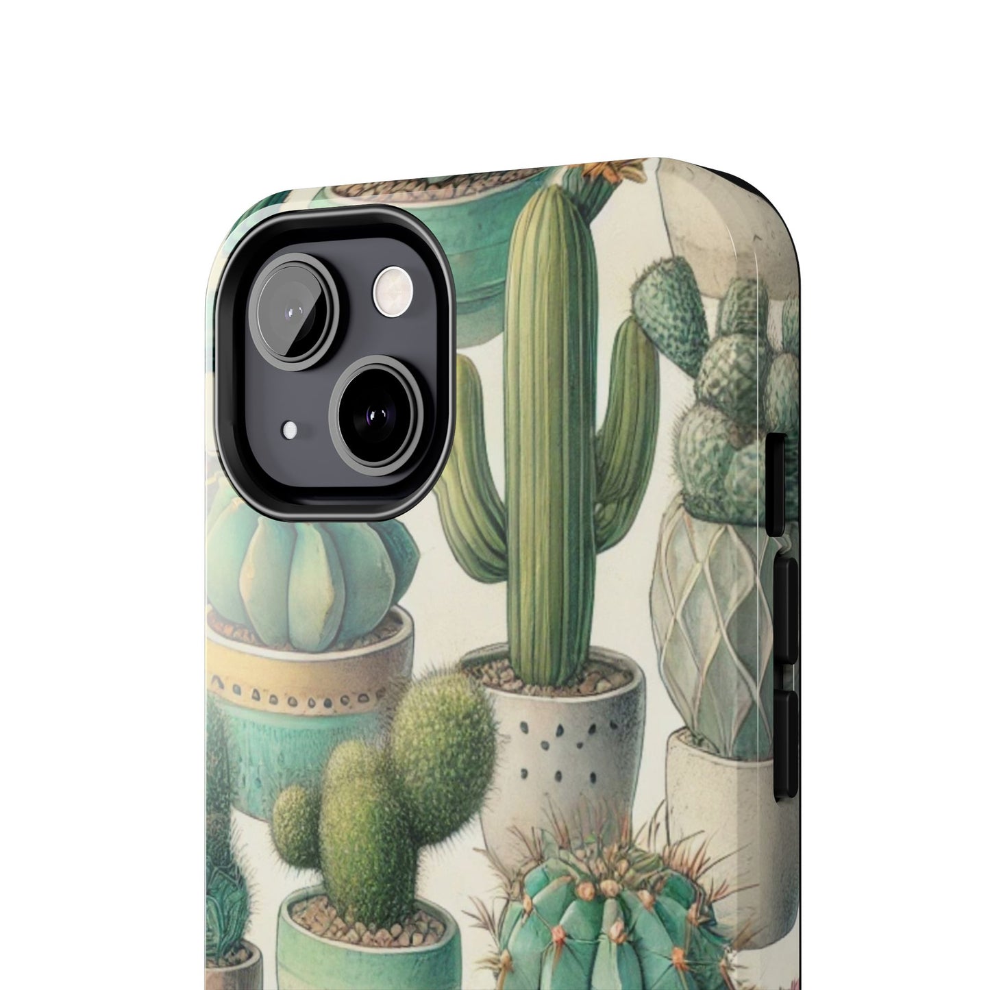 Cactus iPhone Case 🌵 Stylish Glossy Finish, Shockproof Protection for iPhone 16 to 12 Pro Max 📱