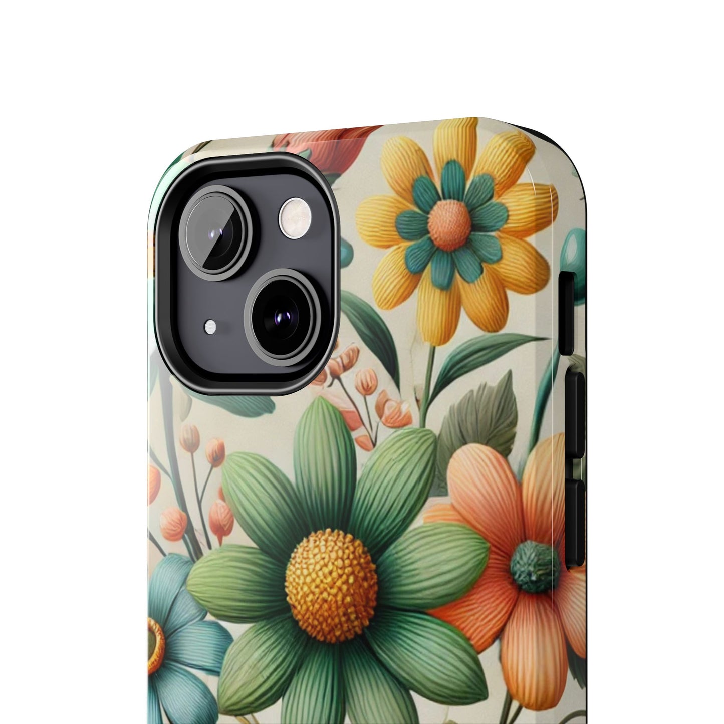 Floral iPhone Case 🌸 | Elegant Glossy Finish, Shockproof Protection for iPhone 16 to 12 Pro Max 📱