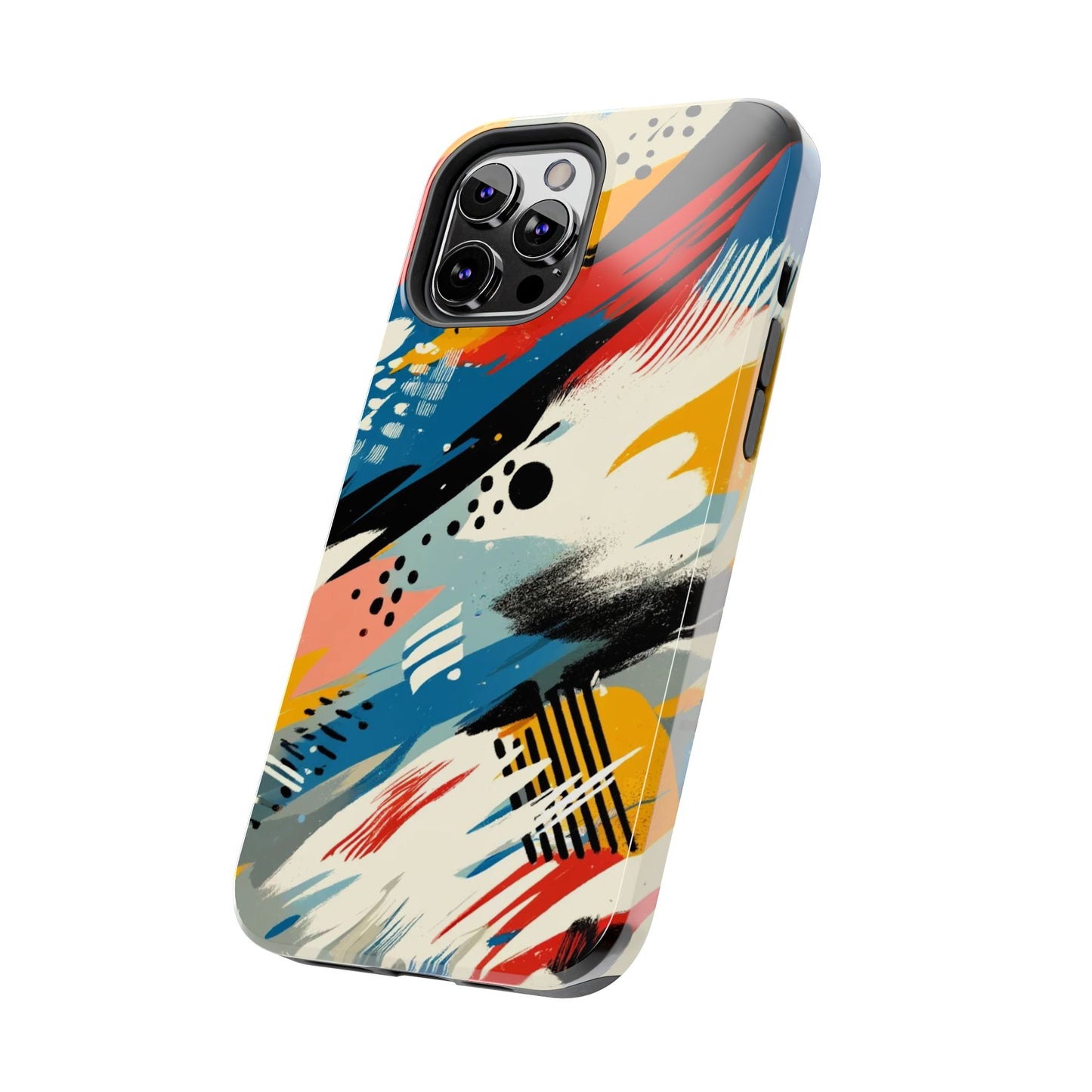 🎨 Vibrant Abstract Brushstroke Phone Case | Bold & Durable iPhone Cover 📱