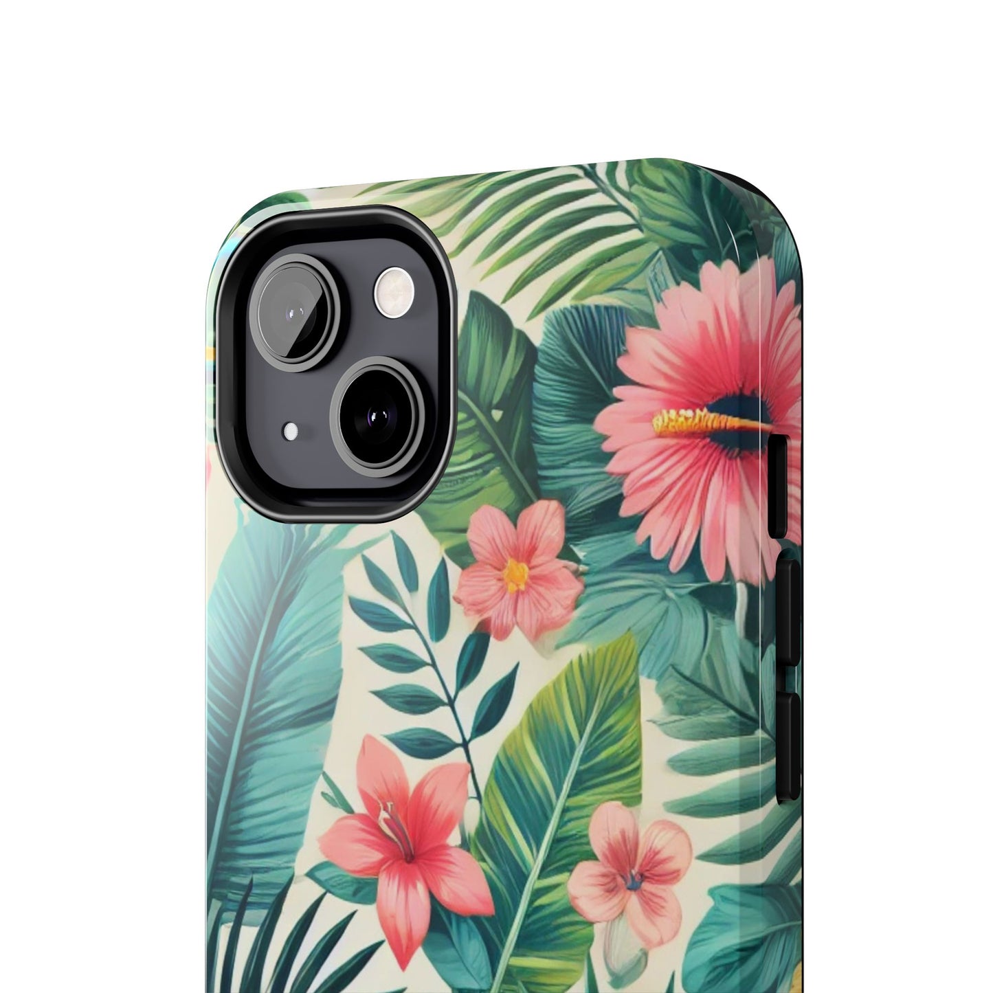 Tropical Paradise iPhone Case 🌺 | Vibrant Jungle Design, Shockproof Protection for iPhone 16 to 12 Pro Max