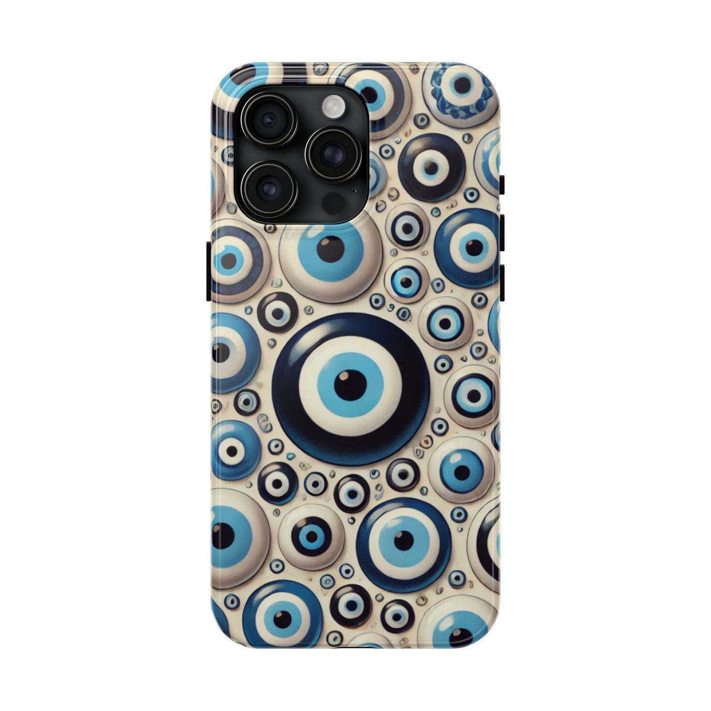 Evil Eye iPhone Case 🧿 | Protective and Stylish Design, Shockproof for iPhone 16 to 12 Pro Max 📱