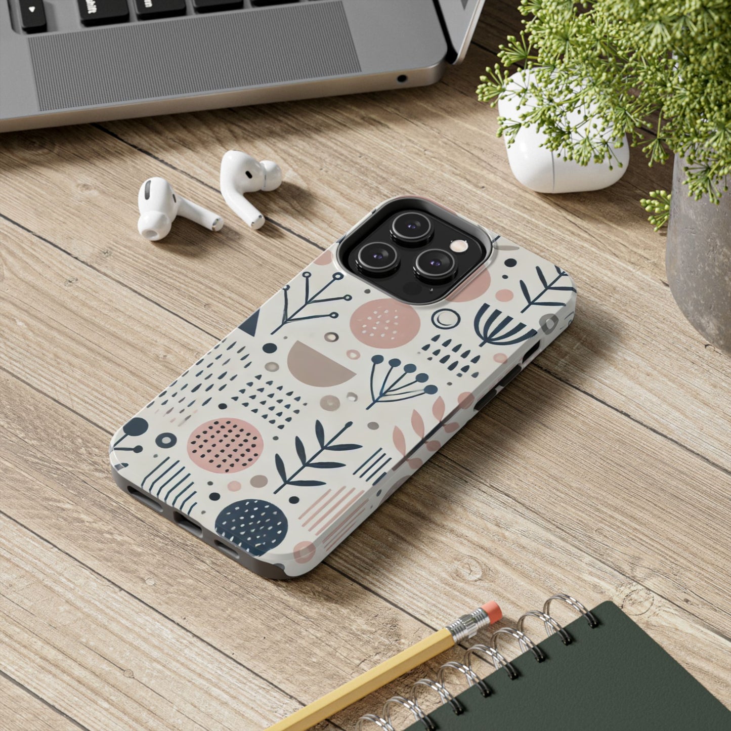 🎨 Minimal Geometric Pattern Phone Case | Stylish & Durable iPhone Cover 📱