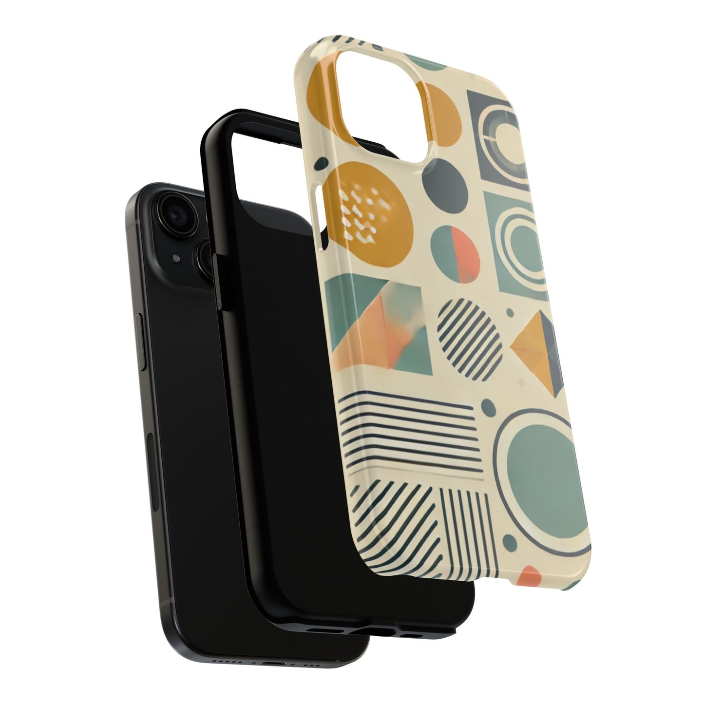 🔵 Geometric Pattern Phone Case | Stylish & Durable iPhone Cover 📱