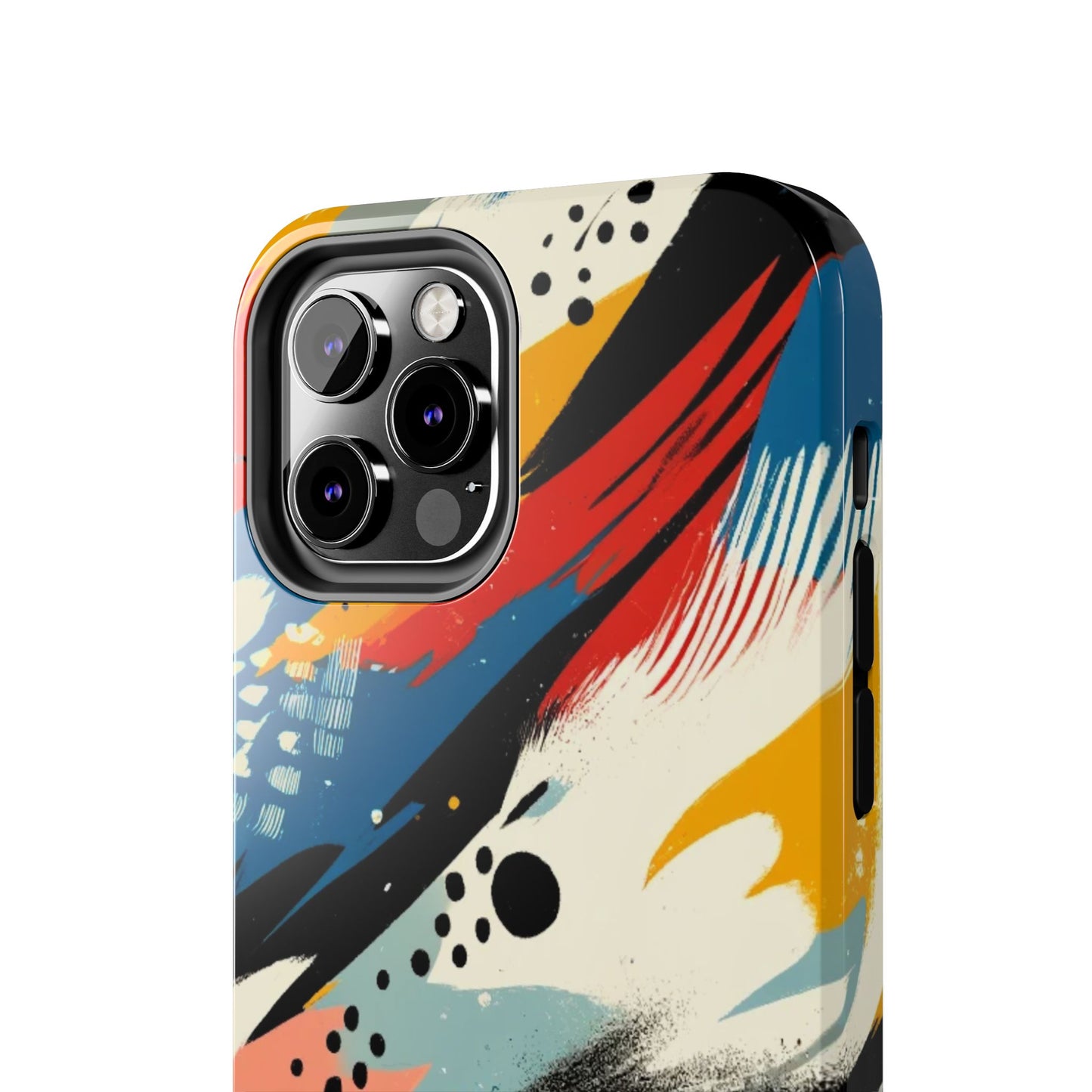 🎨 Vibrant Abstract Brushstroke Phone Case | Bold & Durable iPhone Cover 📱