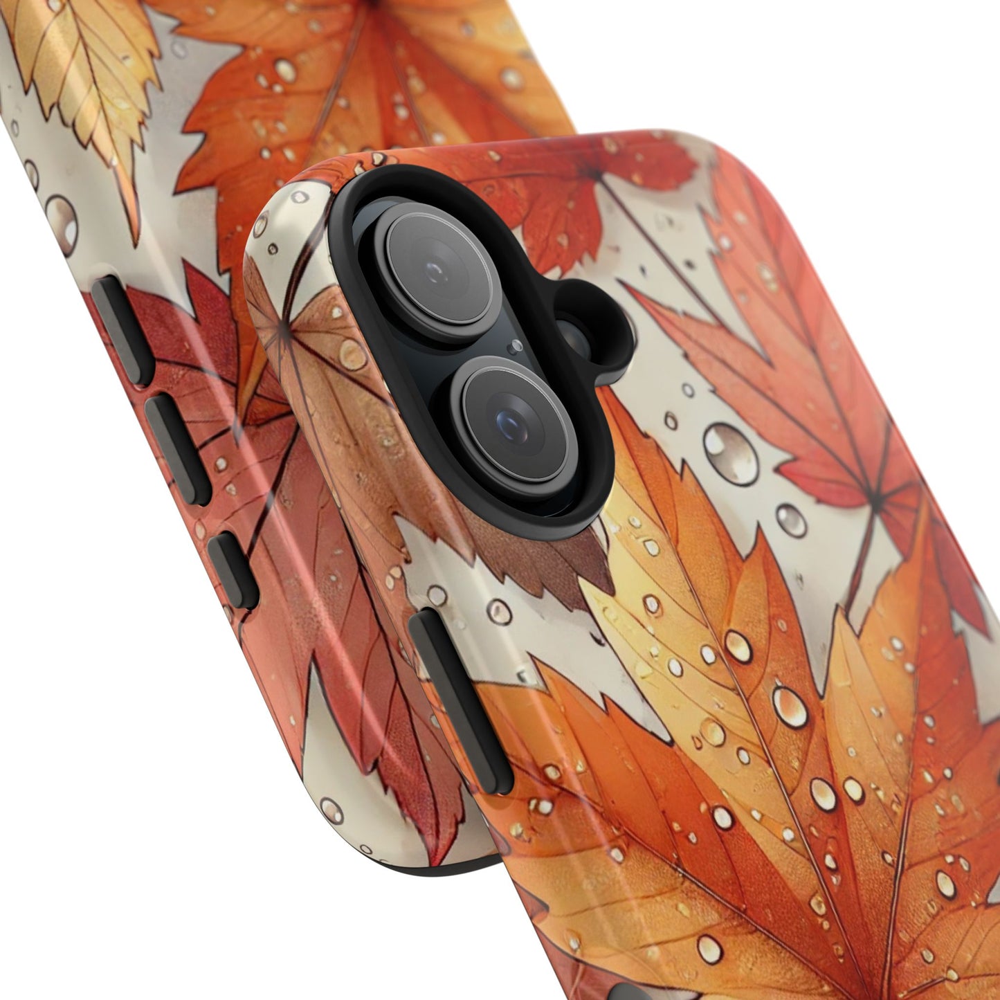 Autumn Leaves iPhone Case 🍁 | Fall-Inspired Design, Shockproof Protection for iPhone 16 to 12 Pro Max 📱