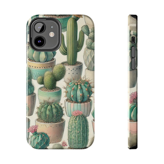 Cactus iPhone Case 🌵 Stylish Glossy Finish, Shockproof Protection for iPhone 16 to 12 Pro Max 📱