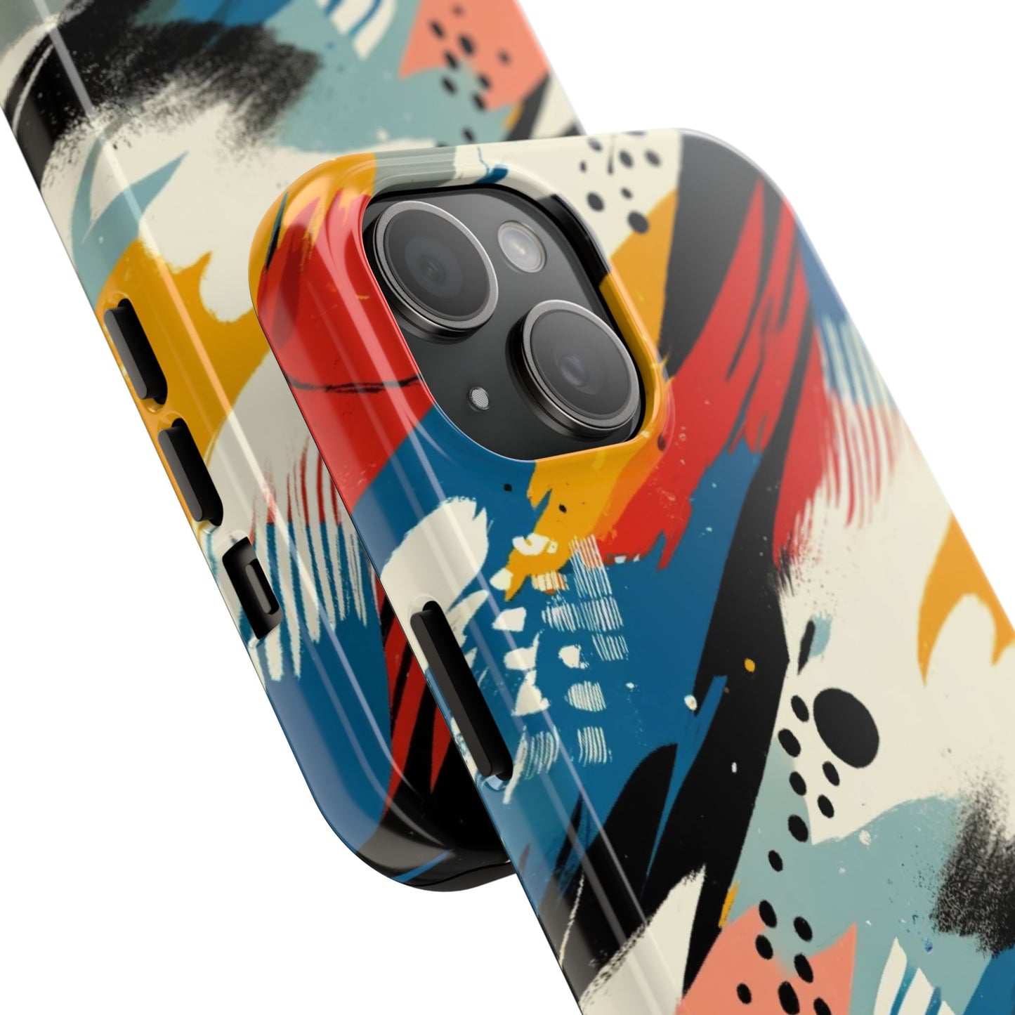 🎨 Vibrant Abstract Brushstroke Phone Case | Bold & Durable iPhone Cover 📱