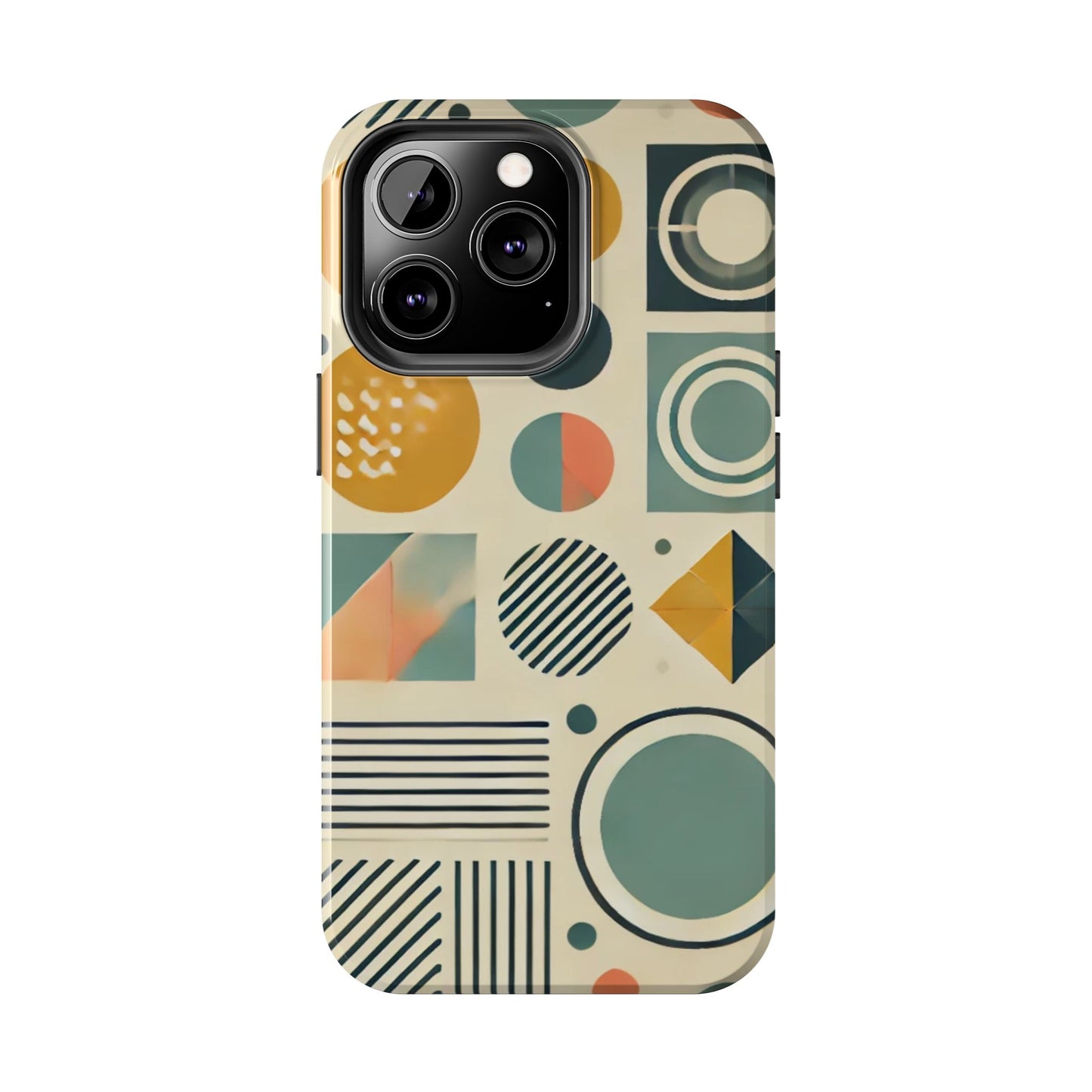 🔵 Geometric Pattern Phone Case | Stylish & Durable iPhone Cover 📱