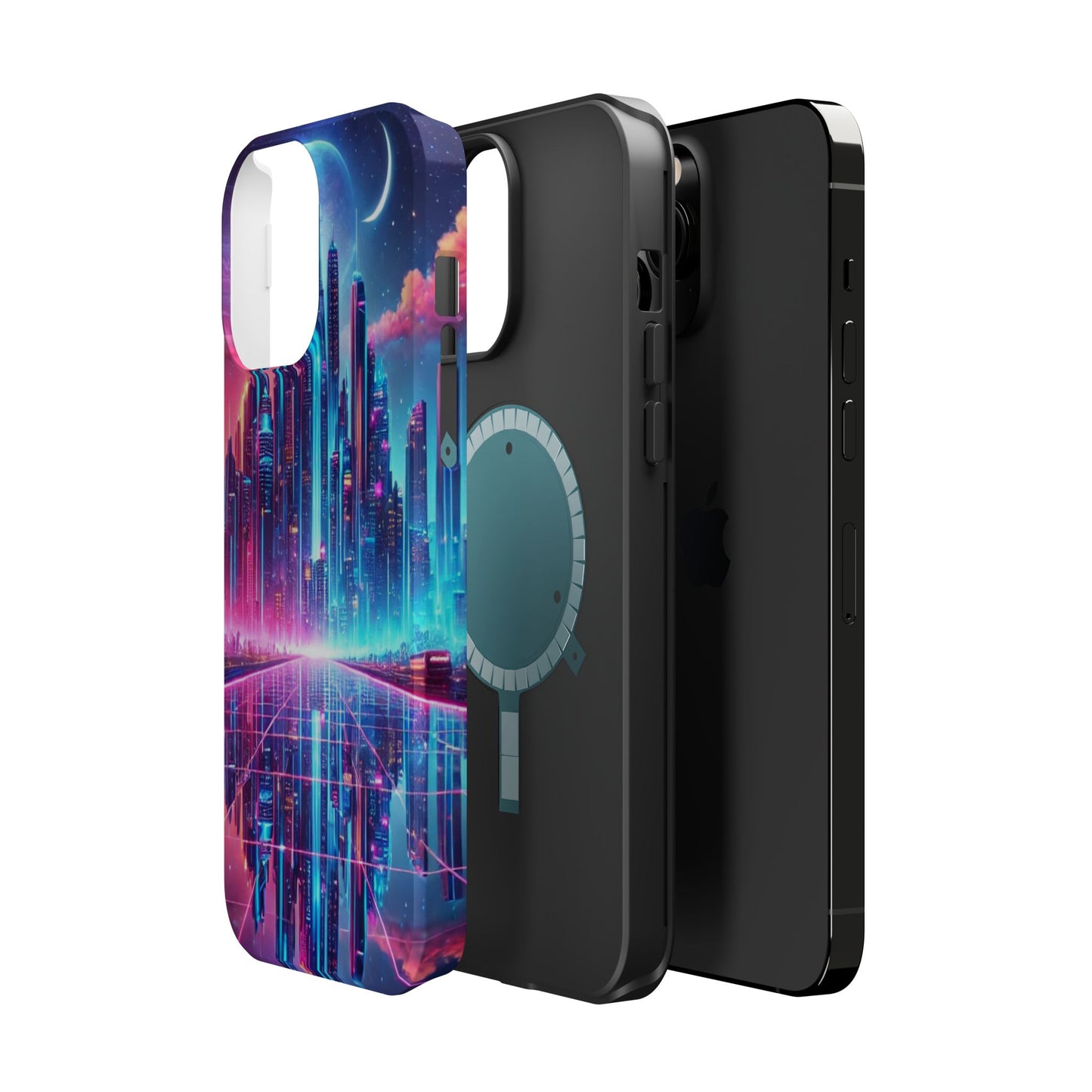 🔥 Neon Cyberpunk Phone Case 🌌 | MagSafe® Ready 📱 iPhone 16 to 13!