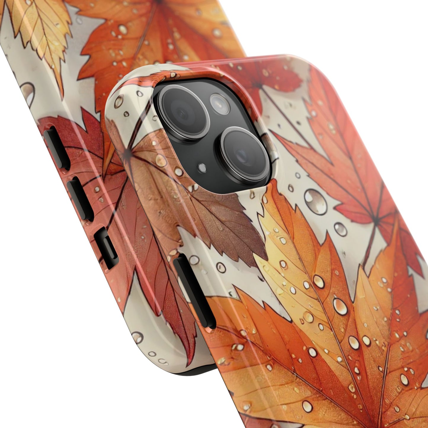 Autumn Leaves iPhone Case 🍁 | Fall-Inspired Design, Shockproof Protection for iPhone 16 to 12 Pro Max 📱