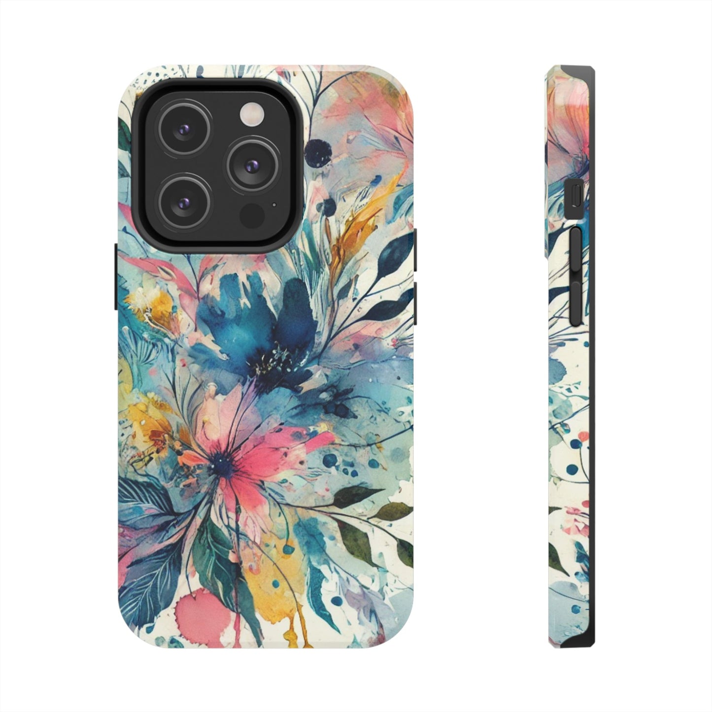 🎨 Watercolor Floral Phone Case | Tough & Stylish Cover for iPhone 📱