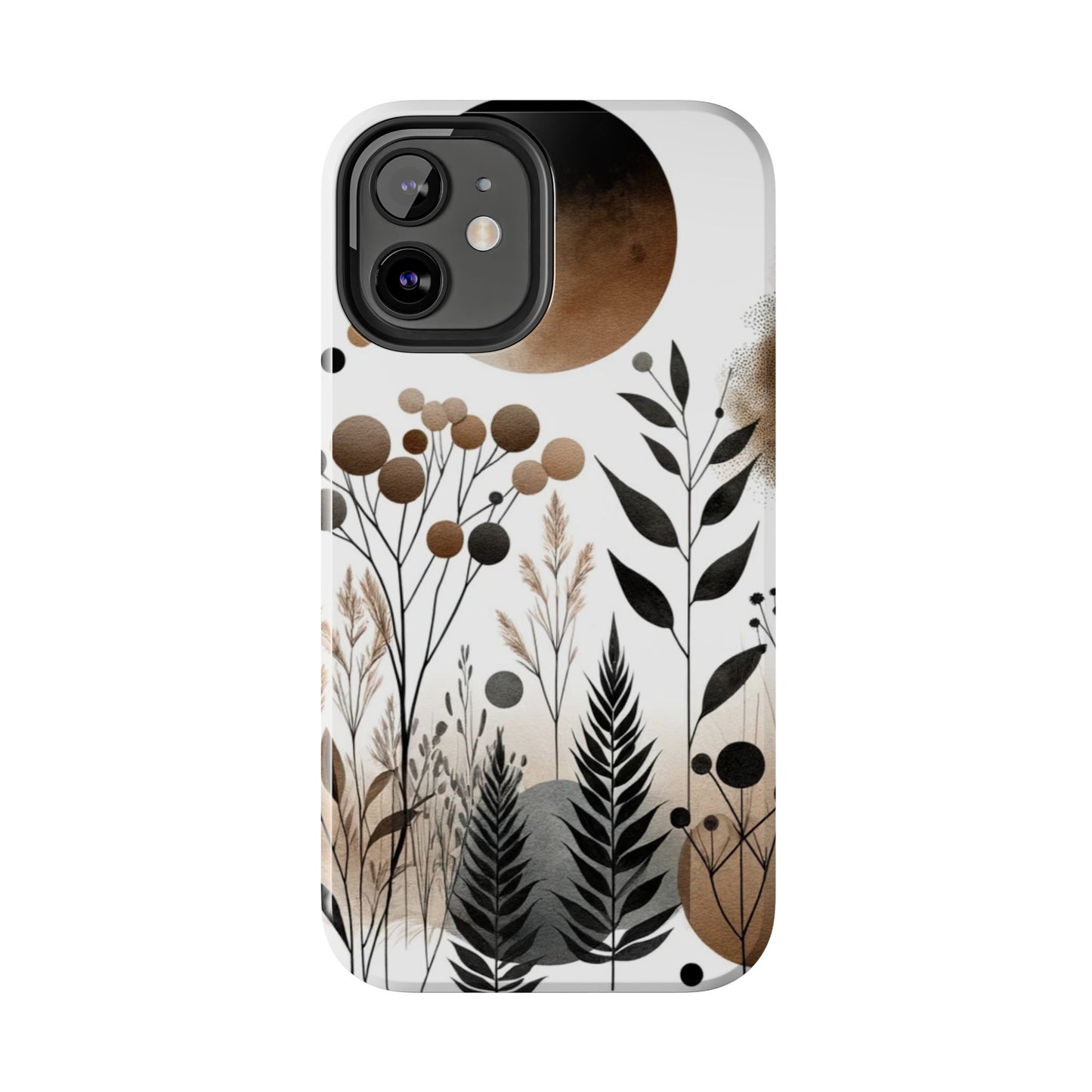 Nature-Inspired iPhone Case 🌿 | Minimalist Watercolor Design, Shockproof Protection for iPhone 16 to 12 Pro Max 📱