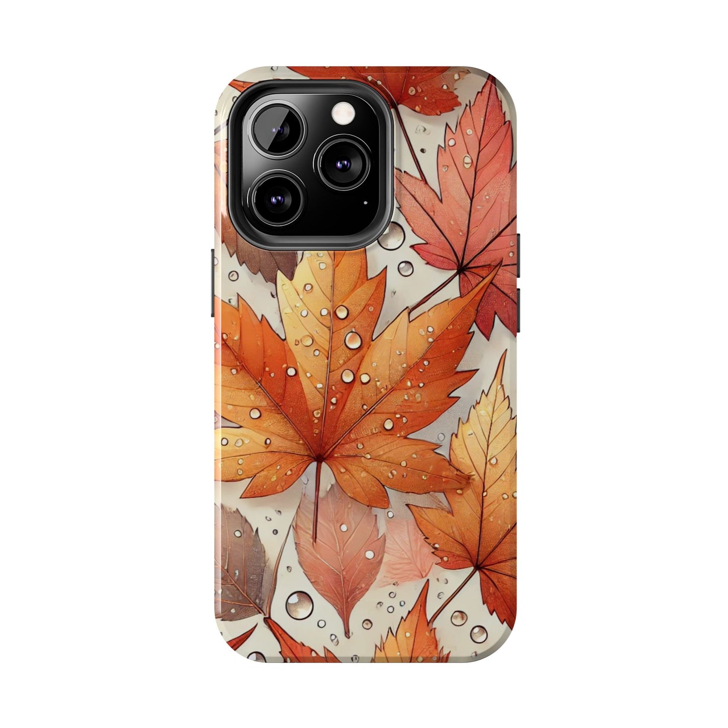 Autumn Leaves iPhone Case 🍁 | Fall-Inspired Design, Shockproof Protection for iPhone 16 to 12 Pro Max 📱