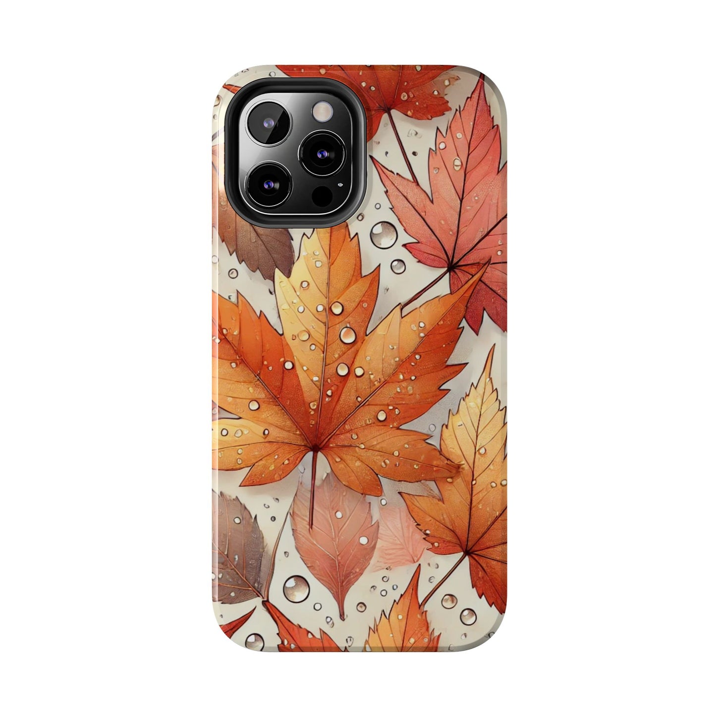 Autumn Leaves iPhone Case 🍁 | Fall-Inspired Design, Shockproof Protection for iPhone 16 to 12 Pro Max 📱