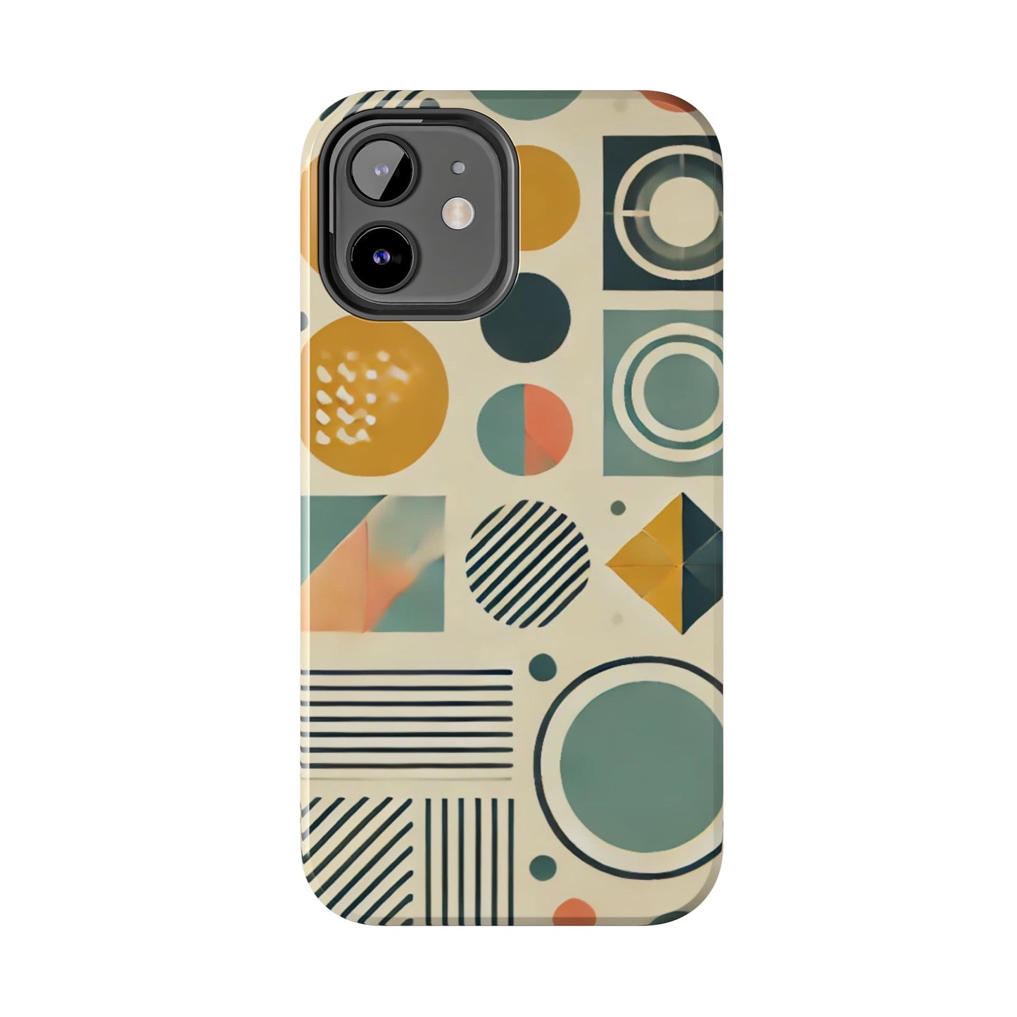 🔵 Geometric Pattern Phone Case | Stylish & Durable iPhone Cover 📱