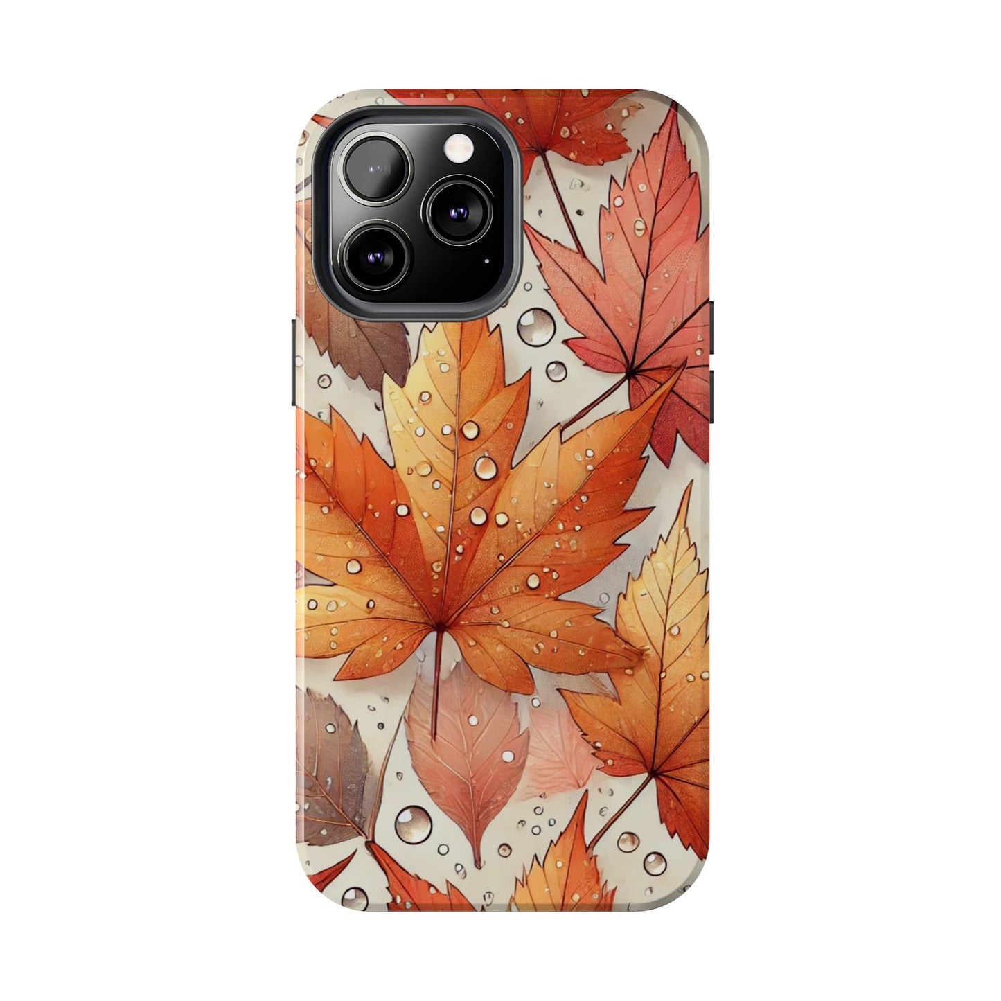 Autumn Leaves iPhone Case 🍁 | Fall-Inspired Design, Shockproof Protection for iPhone 16 to 12 Pro Max 📱