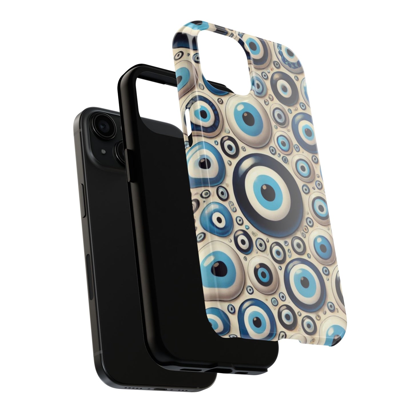 Evil Eye iPhone Case 🧿 | Protective and Stylish Design, Shockproof for iPhone 16 to 12 Pro Max 📱