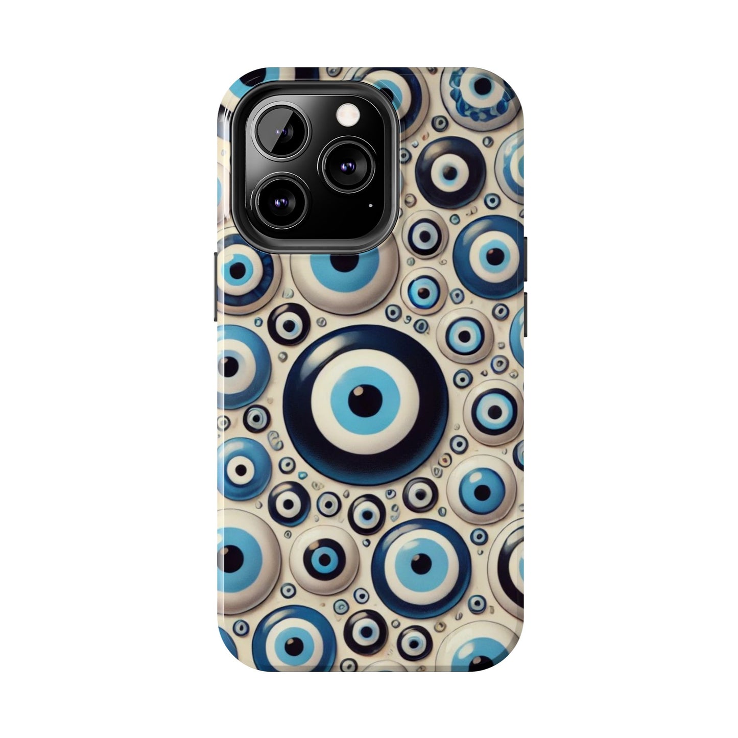 Evil Eye iPhone Case 🧿 | Protective and Stylish Design, Shockproof for iPhone 16 to 12 Pro Max 📱