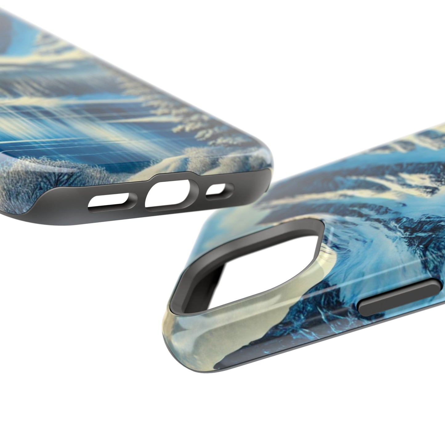 📱 Snowy Mountain Landscape Phone Case – MagSafe® Compatible 🌨️❄️