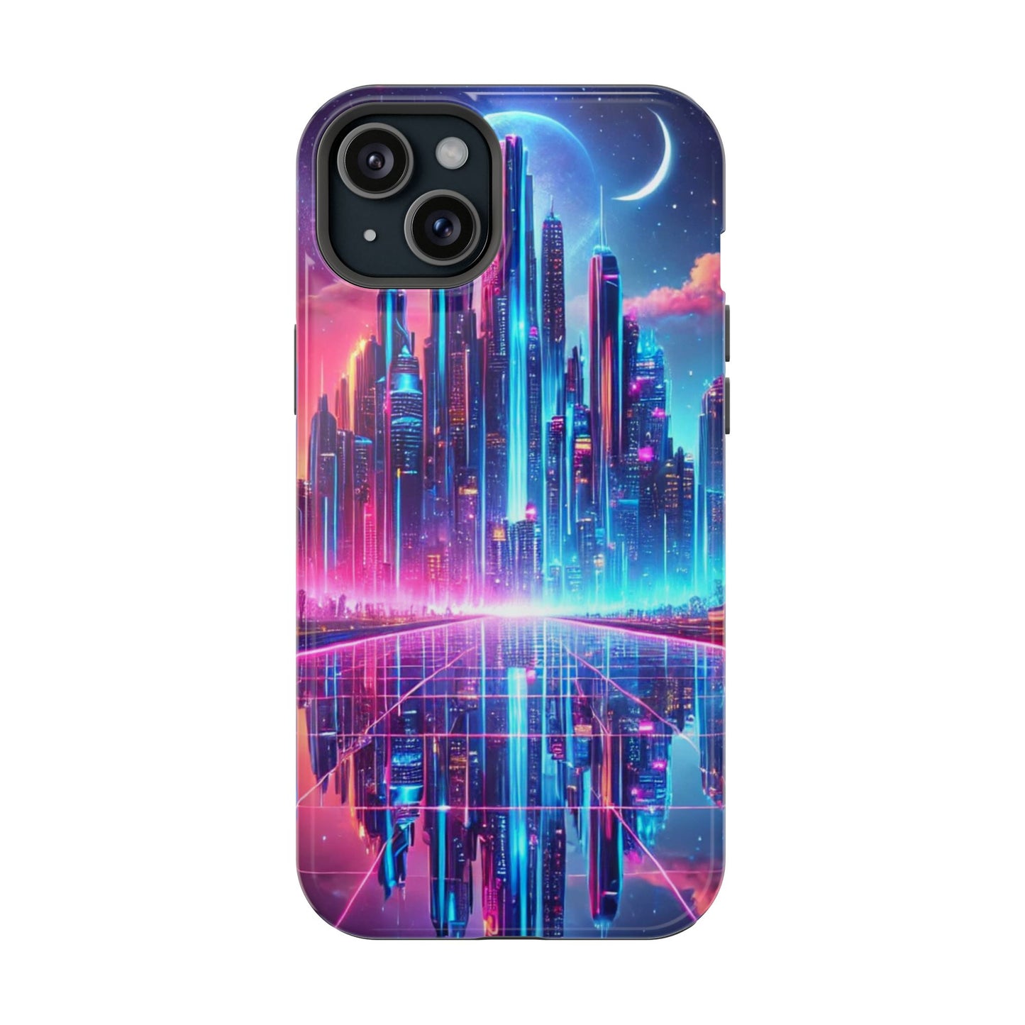 🔥 Neon Cyberpunk Phone Case 🌌 | MagSafe® Ready 📱 iPhone 16 to 13!