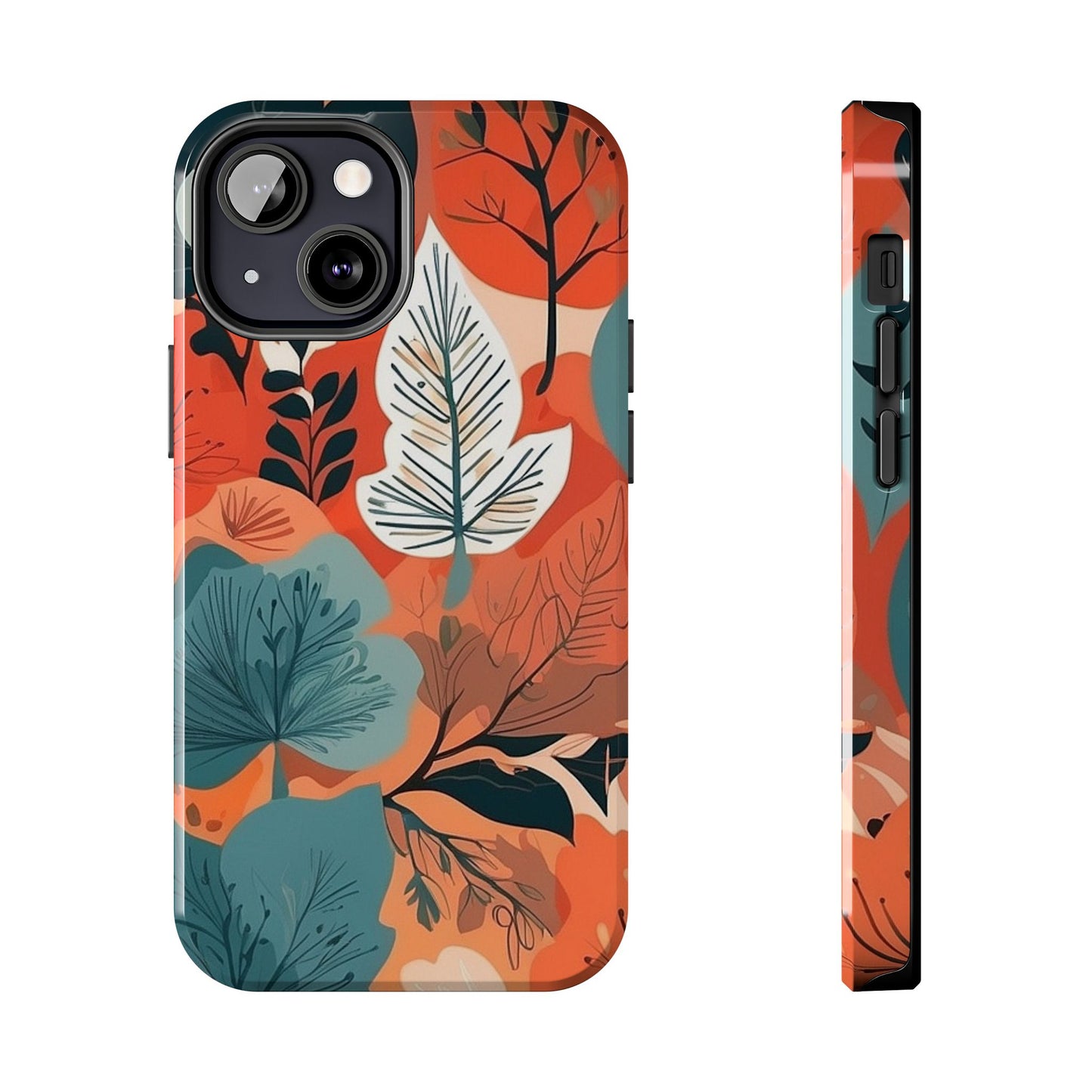 Autumn Leaf iPhone Case 🍁 | Warm Botanical Design, Shockproof Protection for iPhone 16 to 12 Pro Max 📱