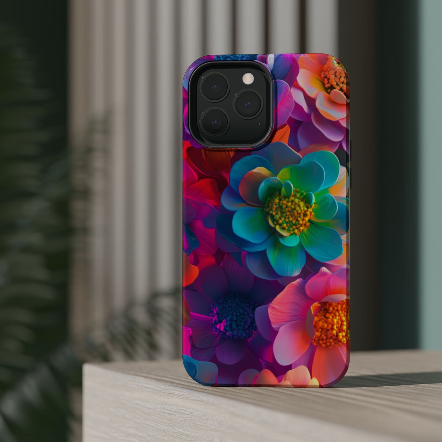 🌺 Vibrant Bloom Phone Case with 3D Neon Florals 🌺