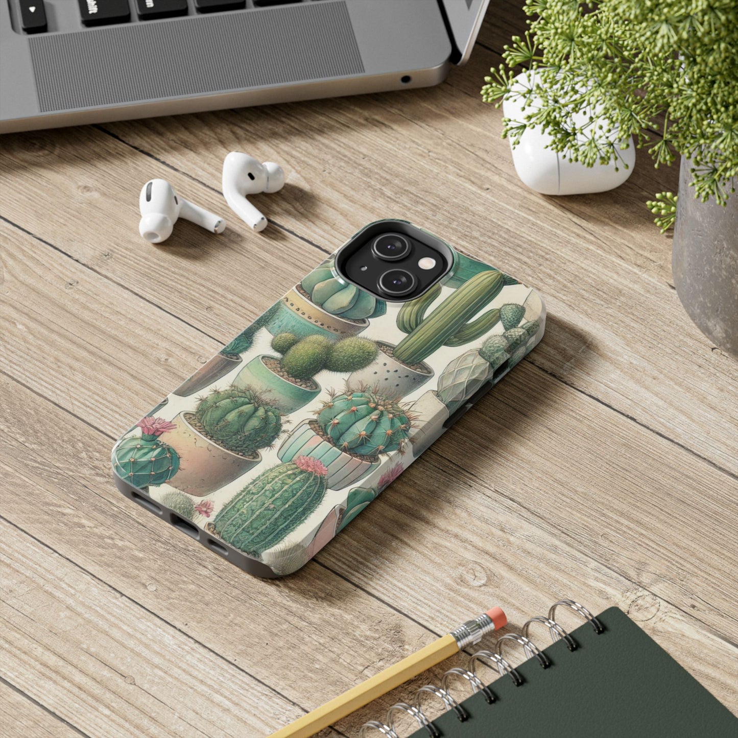 Cactus iPhone Case 🌵 Stylish Glossy Finish, Shockproof Protection for iPhone 16 to 12 Pro Max 📱