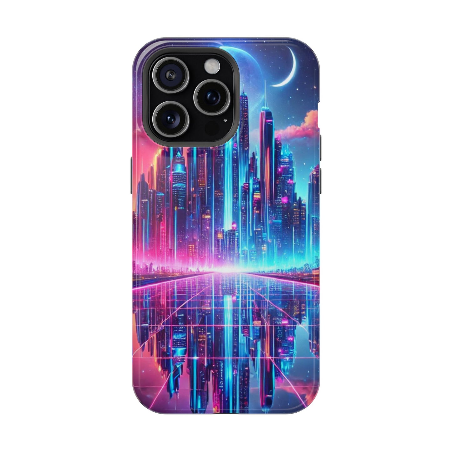 🔥 Neon Cyberpunk Phone Case 🌌 | MagSafe® Ready 📱 iPhone 16 to 13!