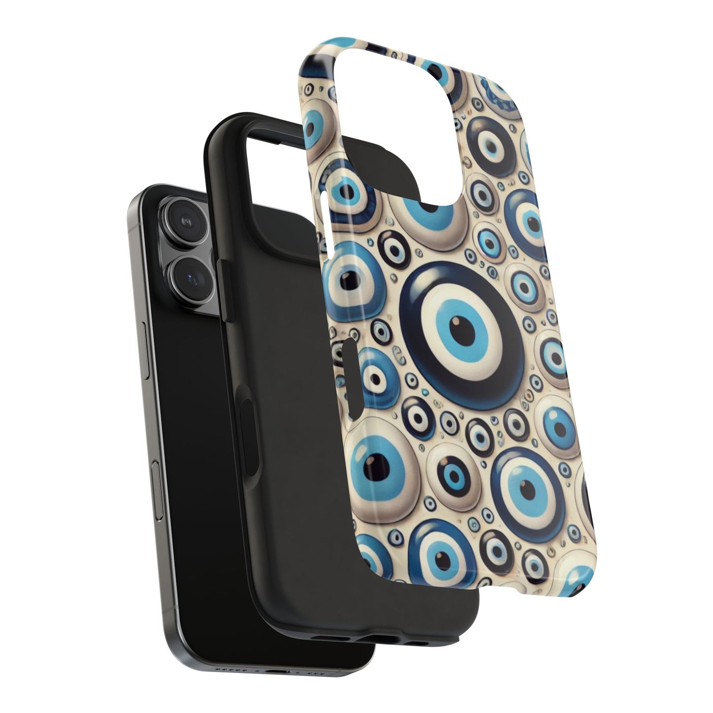 Evil Eye iPhone Case 🧿 | Protective and Stylish Design, Shockproof for iPhone 16 to 12 Pro Max 📱