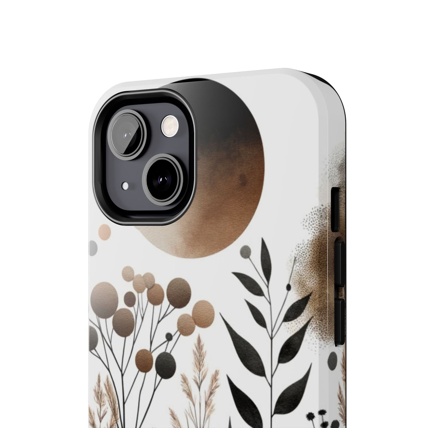 Nature-Inspired iPhone Case 🌿 | Minimalist Watercolor Design, Shockproof Protection for iPhone 16 to 12 Pro Max 📱