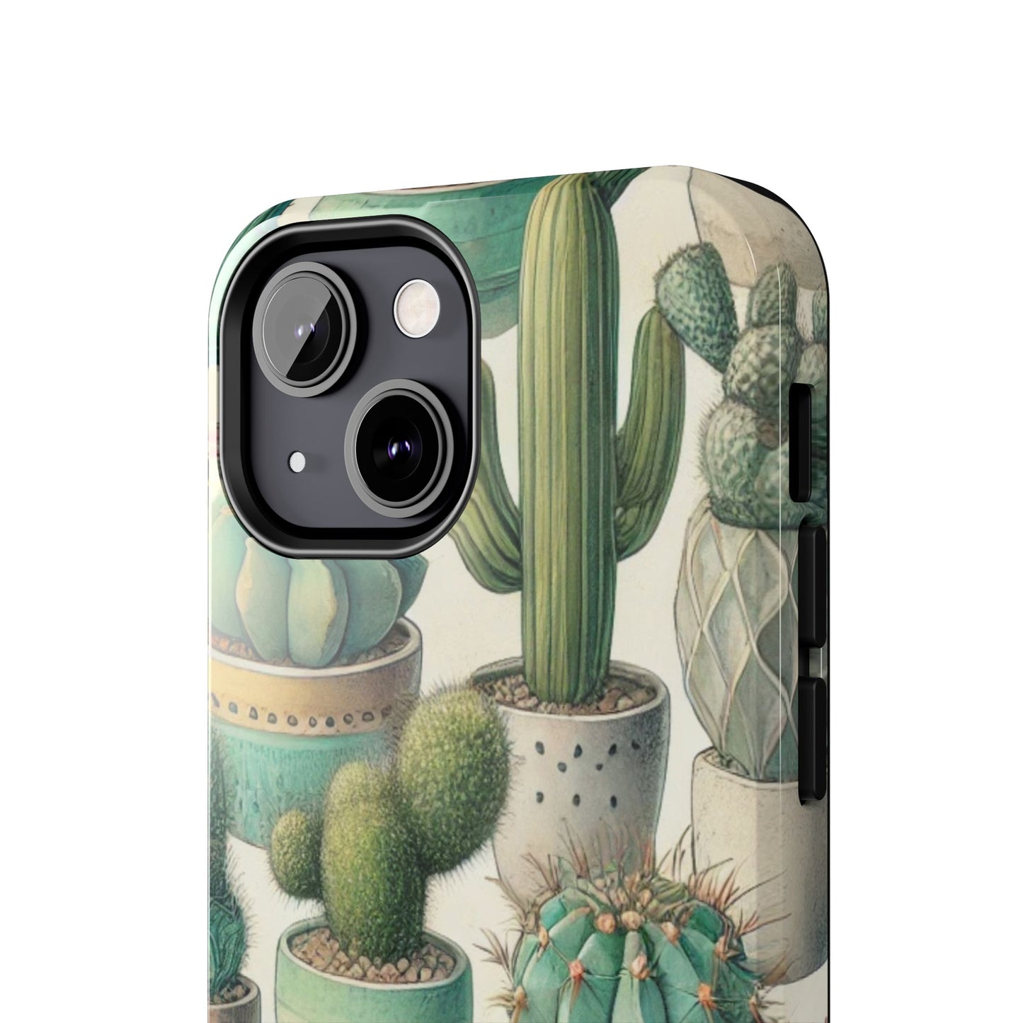 Cactus iPhone Case 🌵 Stylish Glossy Finish, Shockproof Protection for iPhone 16 to 12 Pro Max 📱