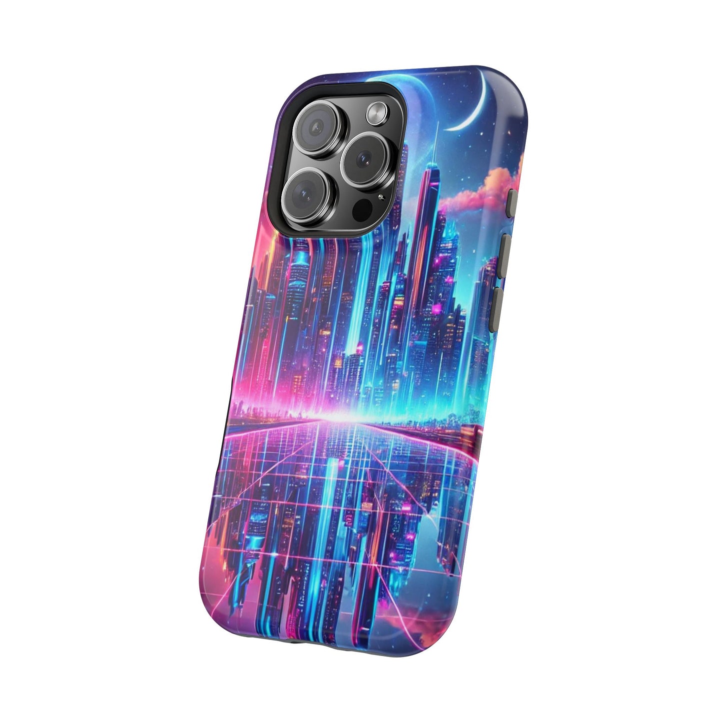 🔥 Neon Cyberpunk Phone Case 🌌 | MagSafe® Ready 📱 iPhone 16 to 13!