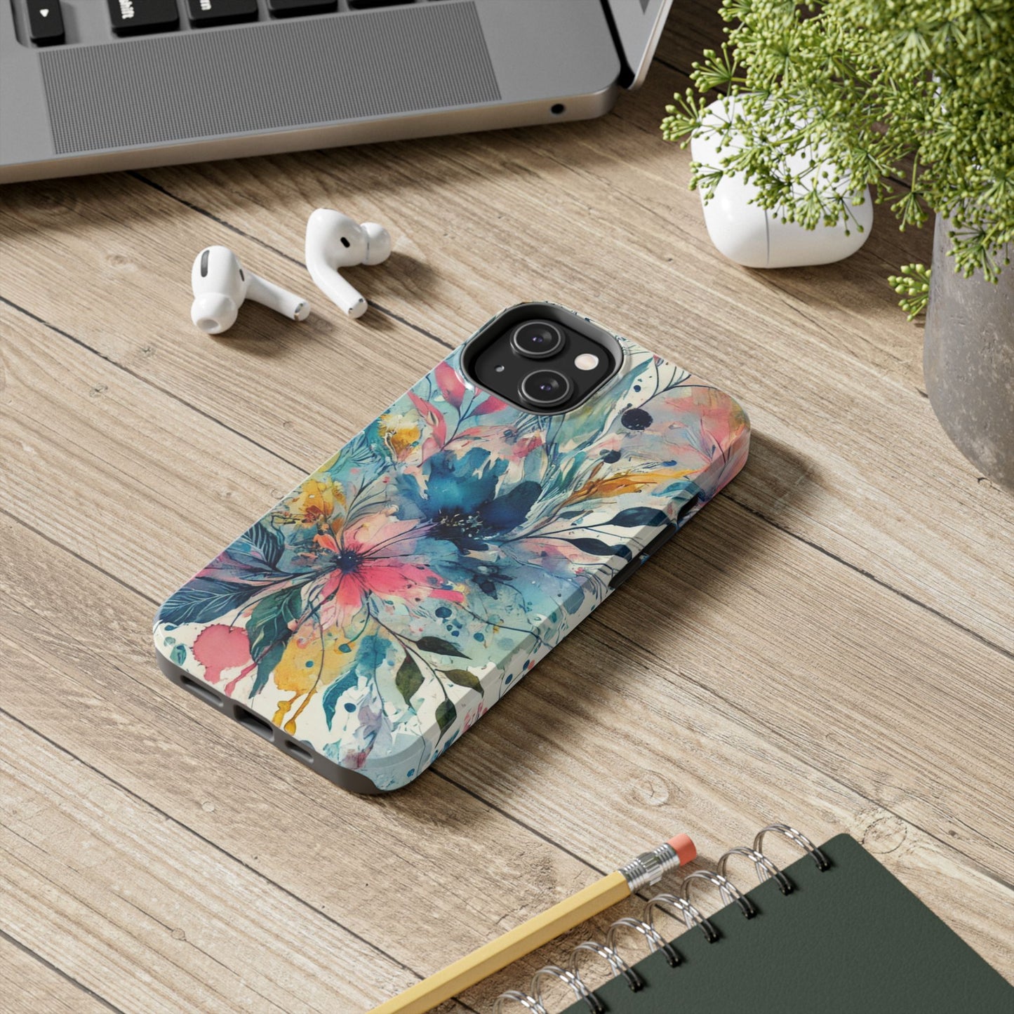 🎨 Watercolor Floral Phone Case | Tough & Stylish Cover for iPhone 📱