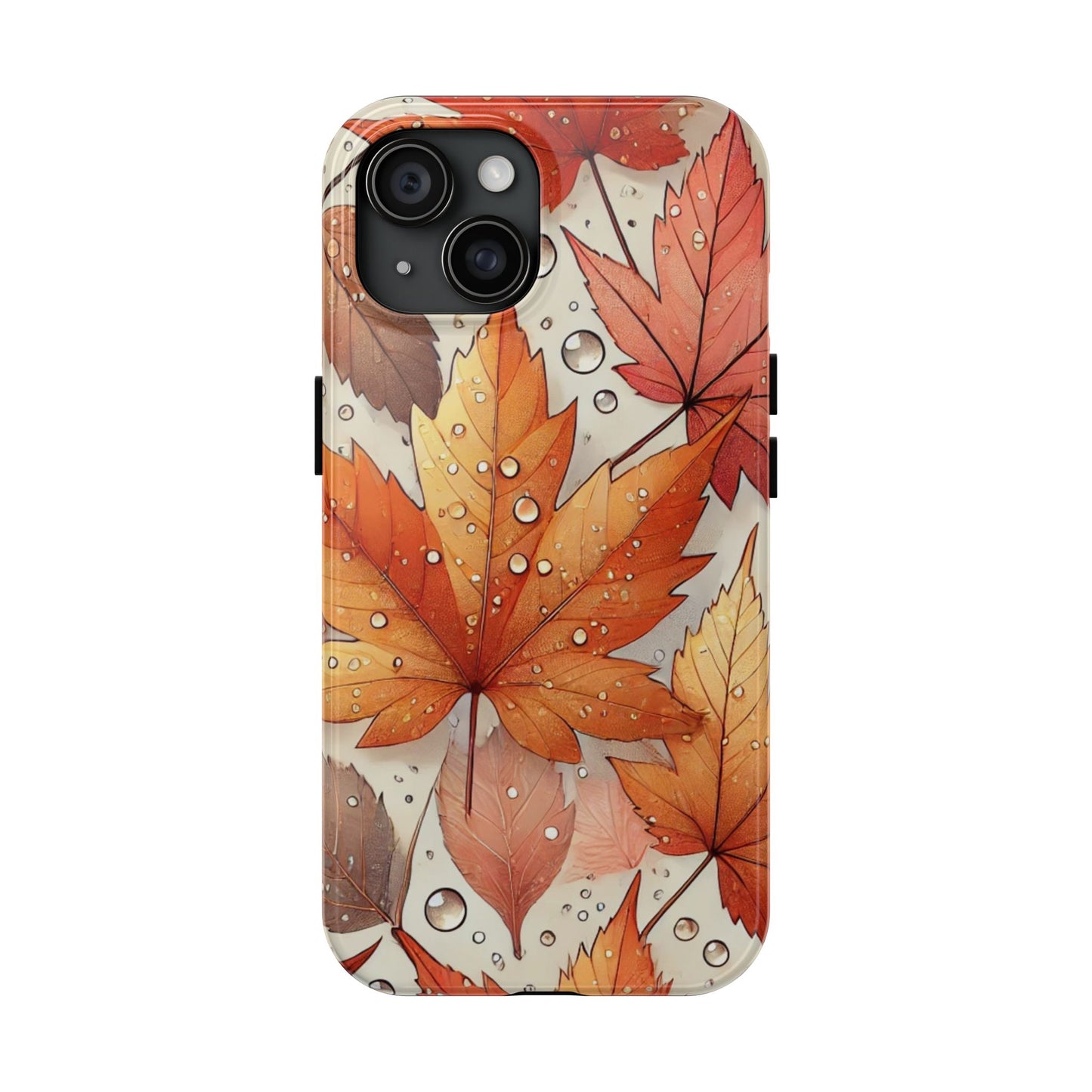 Autumn Leaves iPhone Case 🍁 | Fall-Inspired Design, Shockproof Protection for iPhone 16 to 12 Pro Max 📱